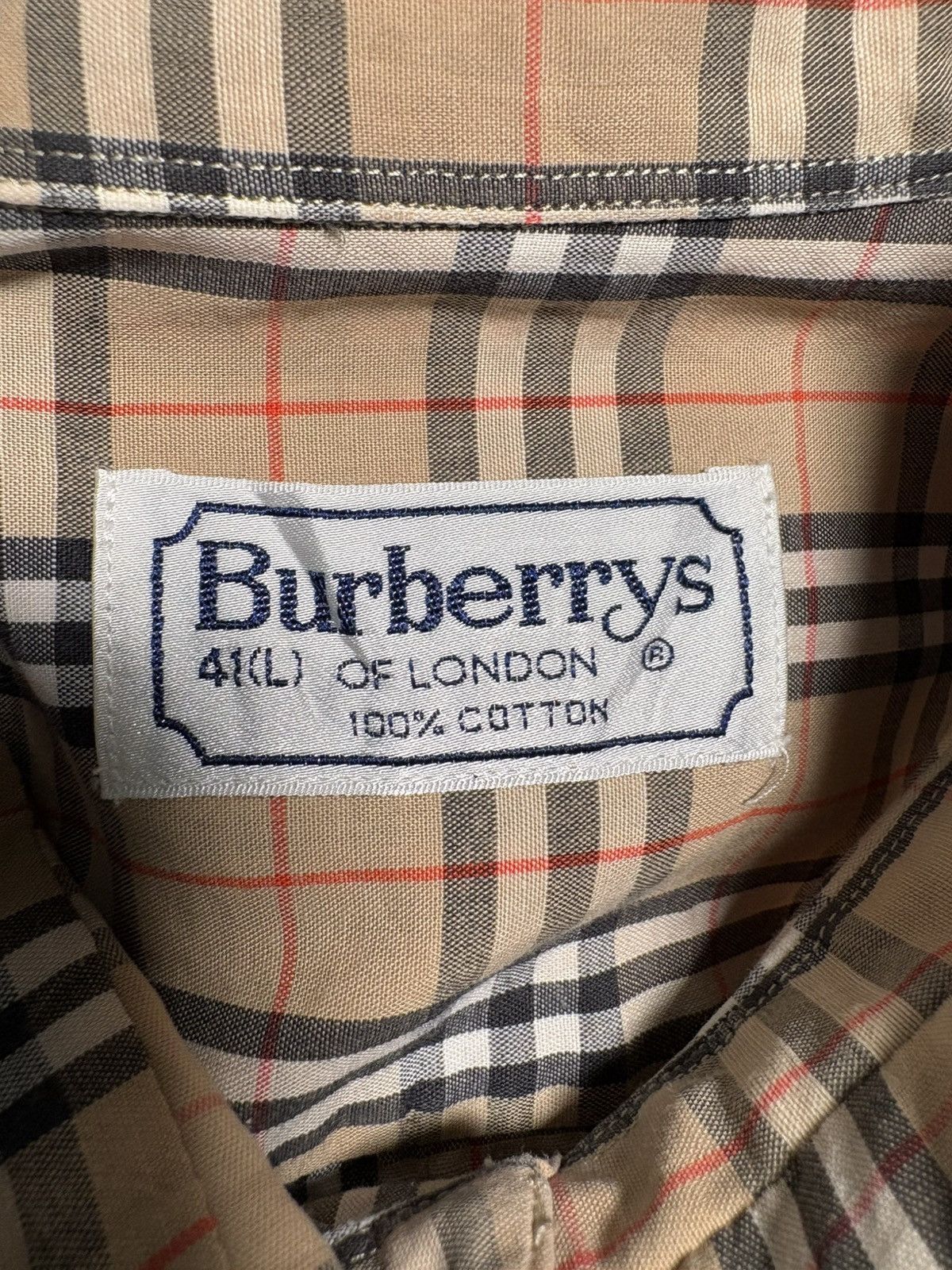 Burberry Vintage Burberrys Nova Check Shirt Size L 41 Archive 90s Size US XS / EU 42 / 0 - 7 Thumbnail