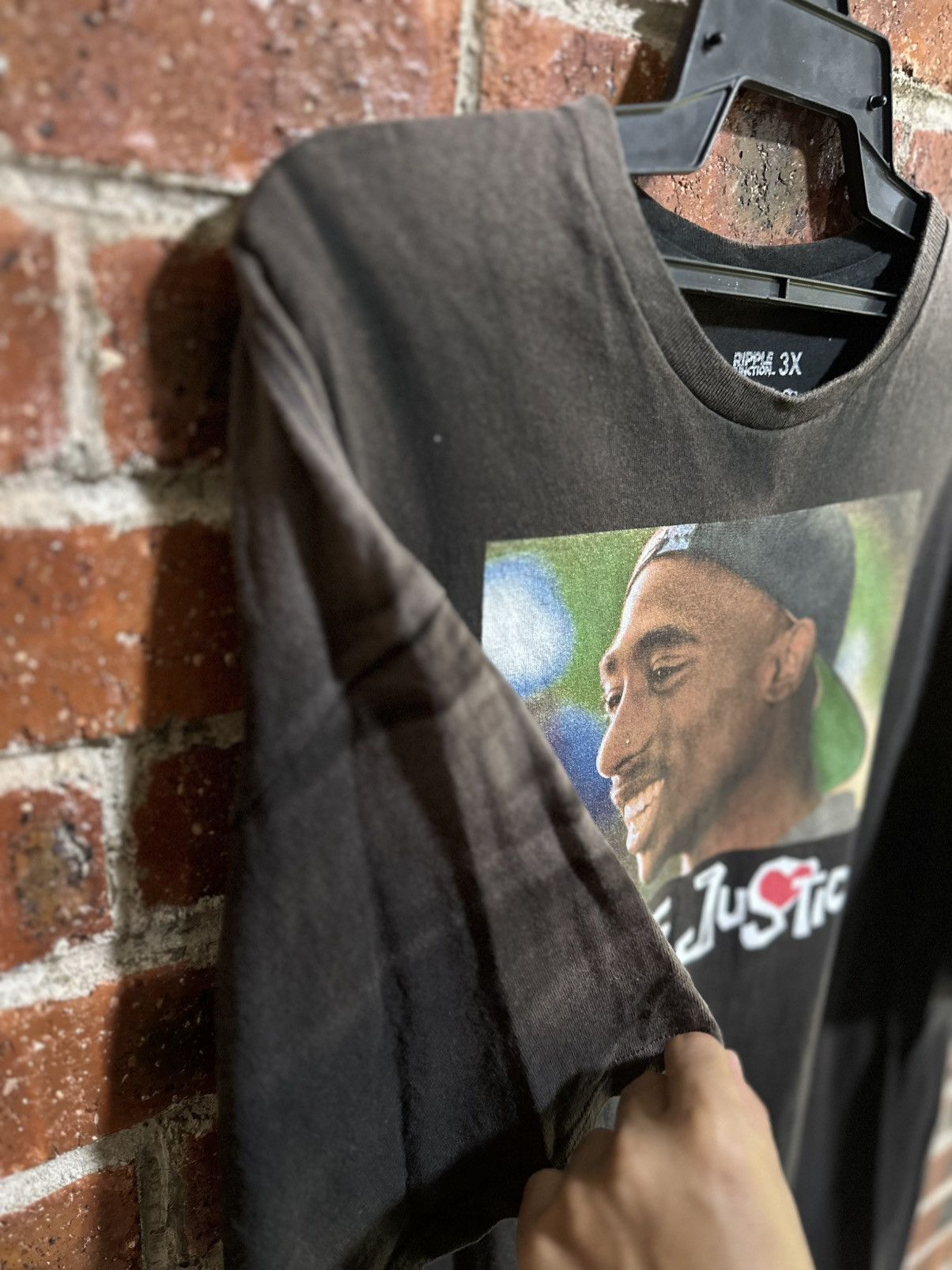 Rap Tees Thrashed Vintage Tupac Poetic Justice Faded Tee Size US XXL / EU 58 / 5 - 8 Thumbnail