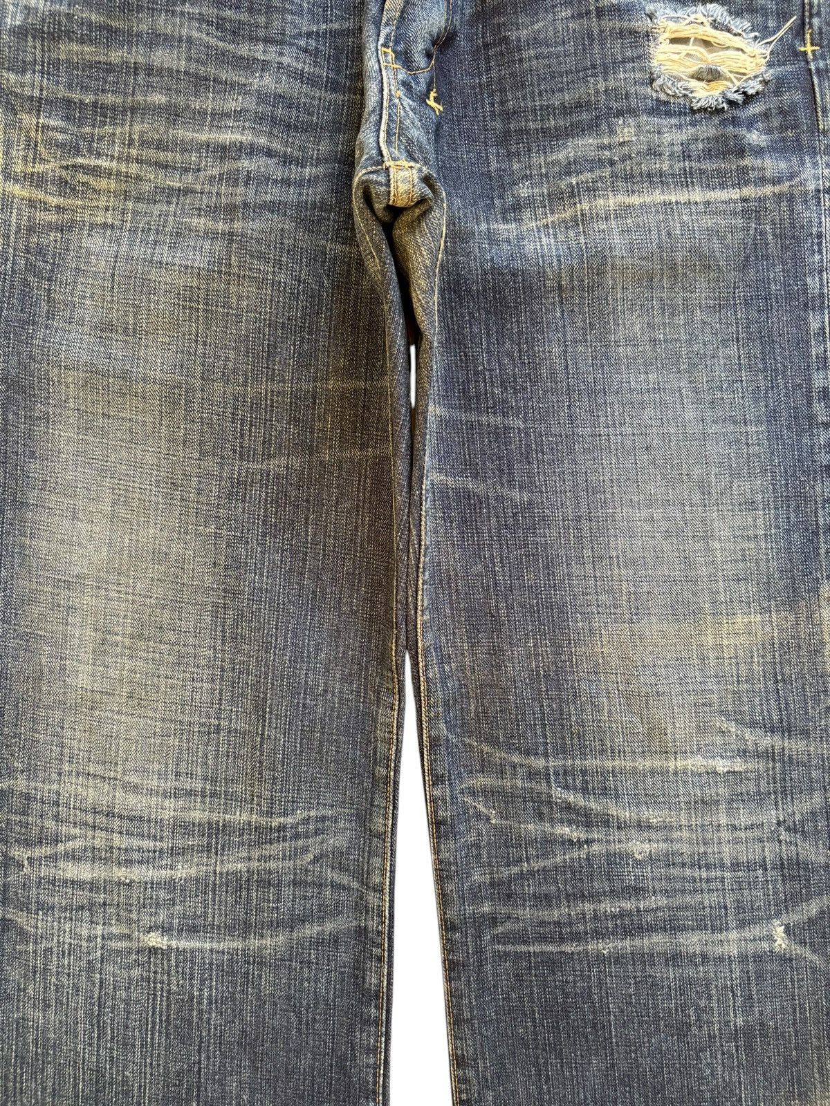 Japanese Brand Vintage Japanese Brand Mud Wash Distressed Baggy Jeans Size US 34 / EU 50 - 5 Thumbnail