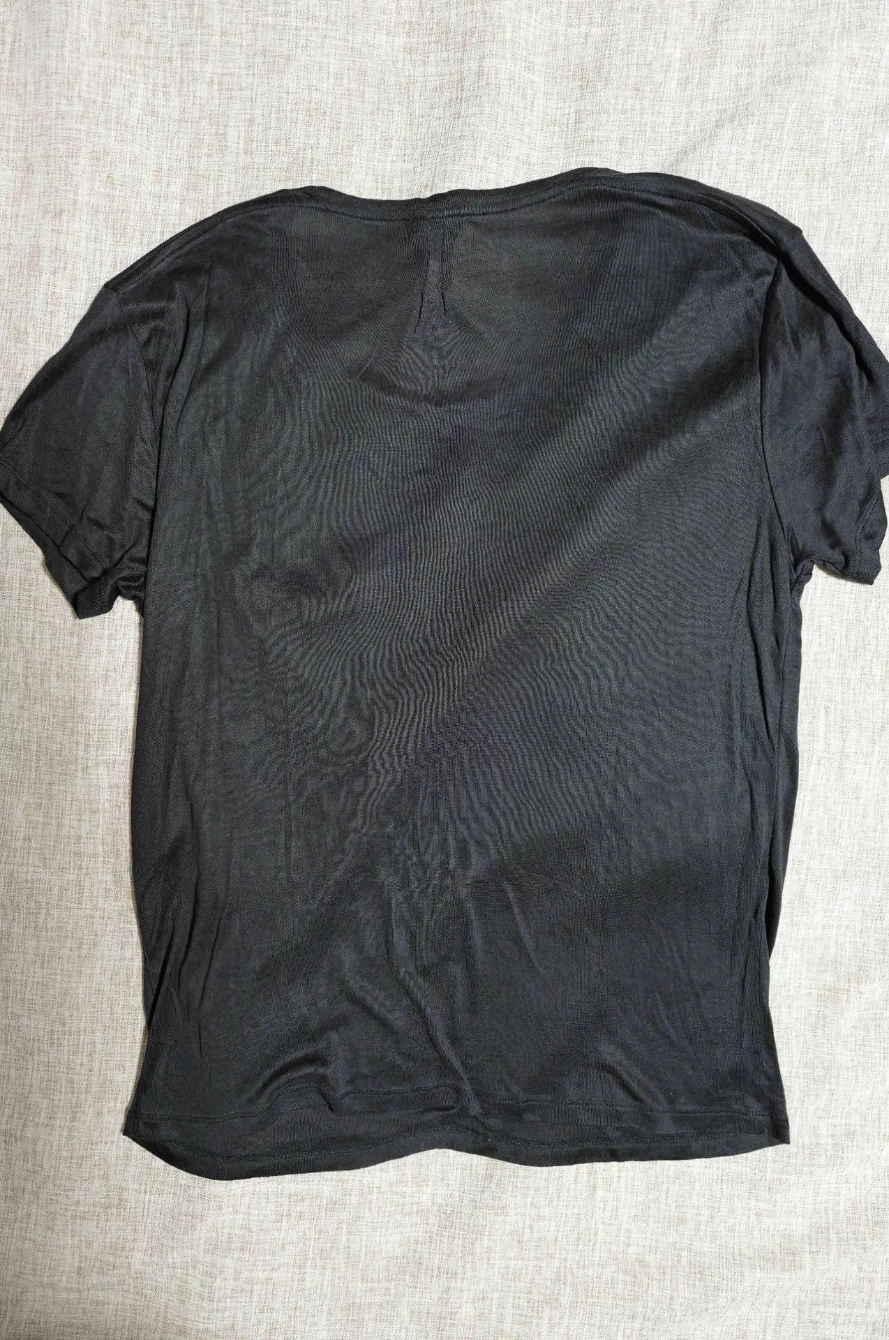 Saint Laurent Paris SLP 13AW Runway Silk Chain Pocket Black Tee Size US M / EU 48-50 / 2 - 2 Thumbnail