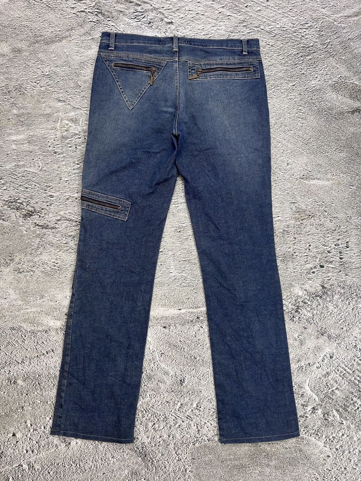 Just Cavalli × Roberto Cavalli Just Cavalli Geometrical Zipper Pockets Jeans SS2005 Pants Size US 30 / EU 46 - 8 Thumbnail