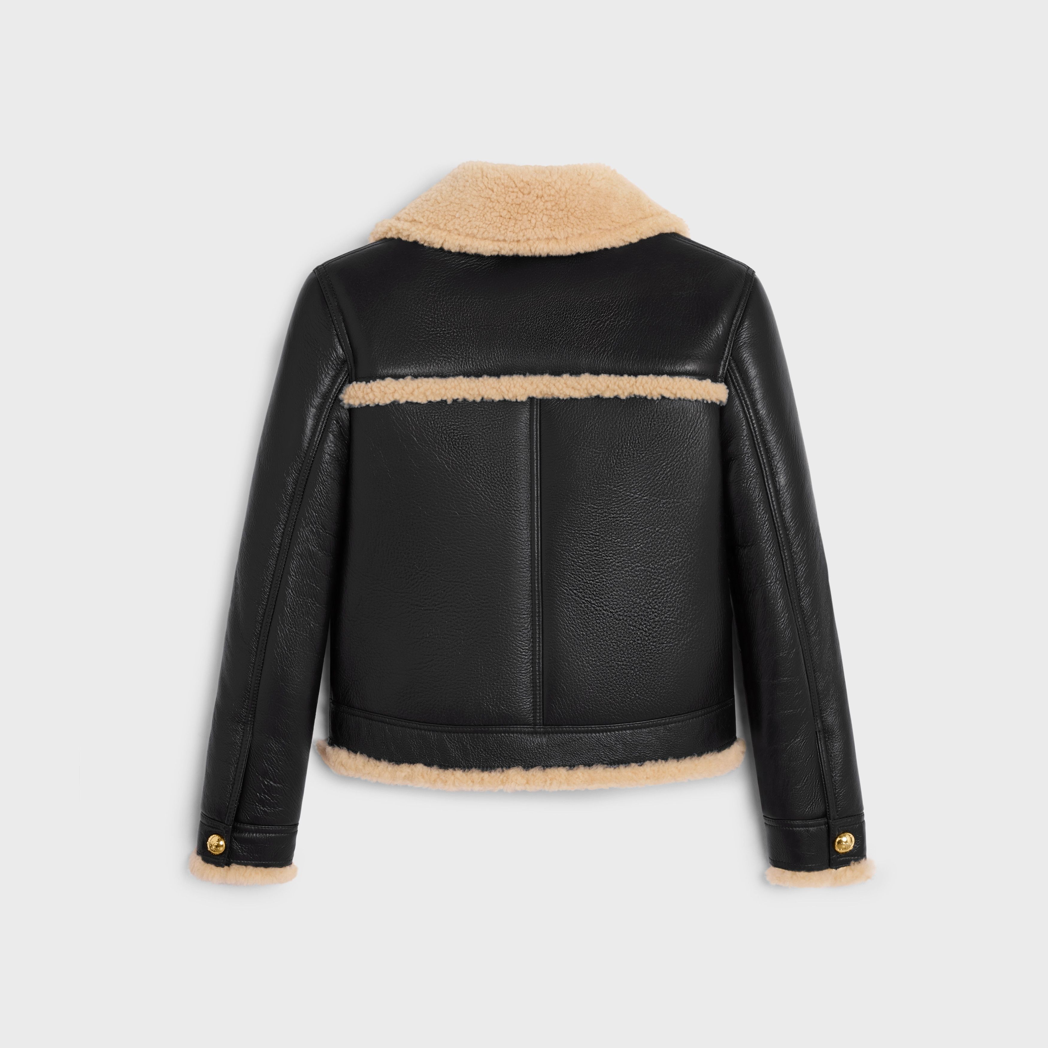 Celine o1bcso1str0925 2EK20720G Straight Cut Blouson Jacket Black Size L / US 10 / IT 46 - 2 Thumbnail