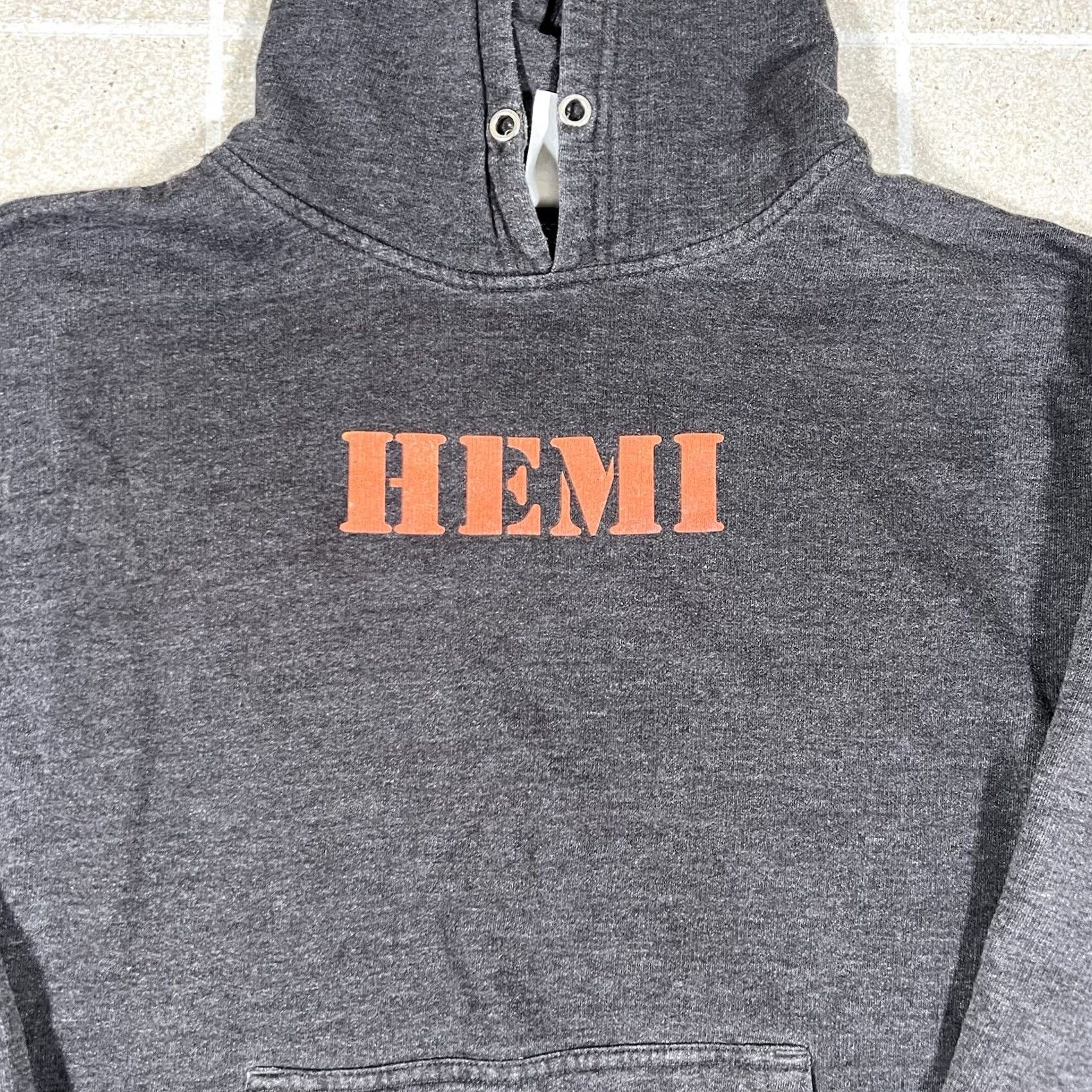 Vintage VINTAGE Hemi Mopar “Hell Yeah I Drive A Hemi“ Hoodie Pullover Sz M Grey Mens Size US M / EU 48-50 / 2 - 3 Thumbnail