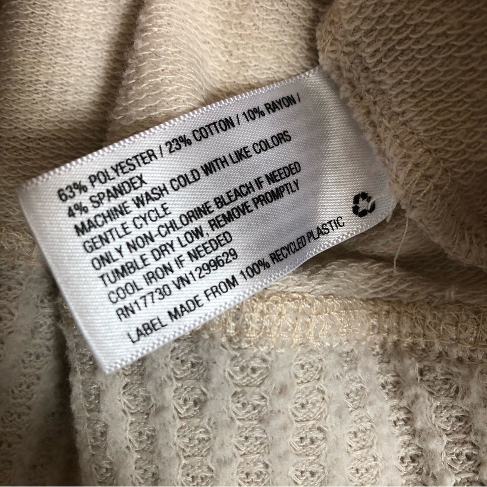 Other Knox Rose Beige Cream Camouflage Camo Sweatshirt Sweater Top Size M / US 6-8 / IT 42-44 - 3 Thumbnail