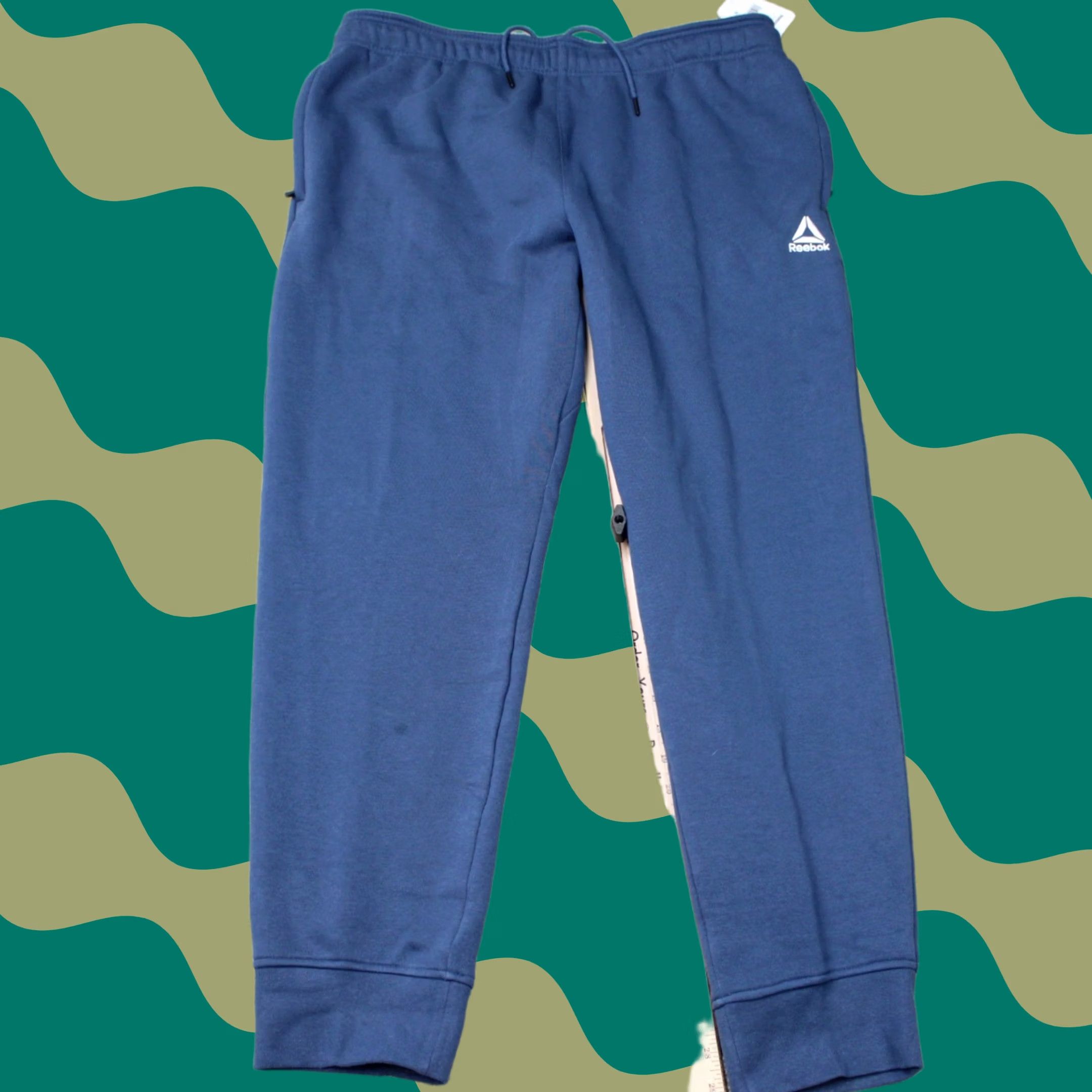 Reebok Reebok Slim Fit Blue CVC Fleece Joggers Sweatpants XL Mens NWT Sweatpants Slim Fit Stretch Size US 36 / EU 52 - 1 Thumbnail