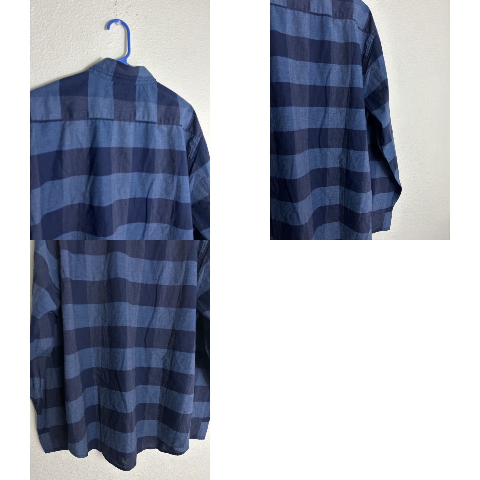 Bonobos VINTAGE Bonobos Stretch Standard Fit Button Down Shirt XL Blue Plaid Cotton Long Sleeve Size US XL / EU 56 / 4 - 9 Thumbnail