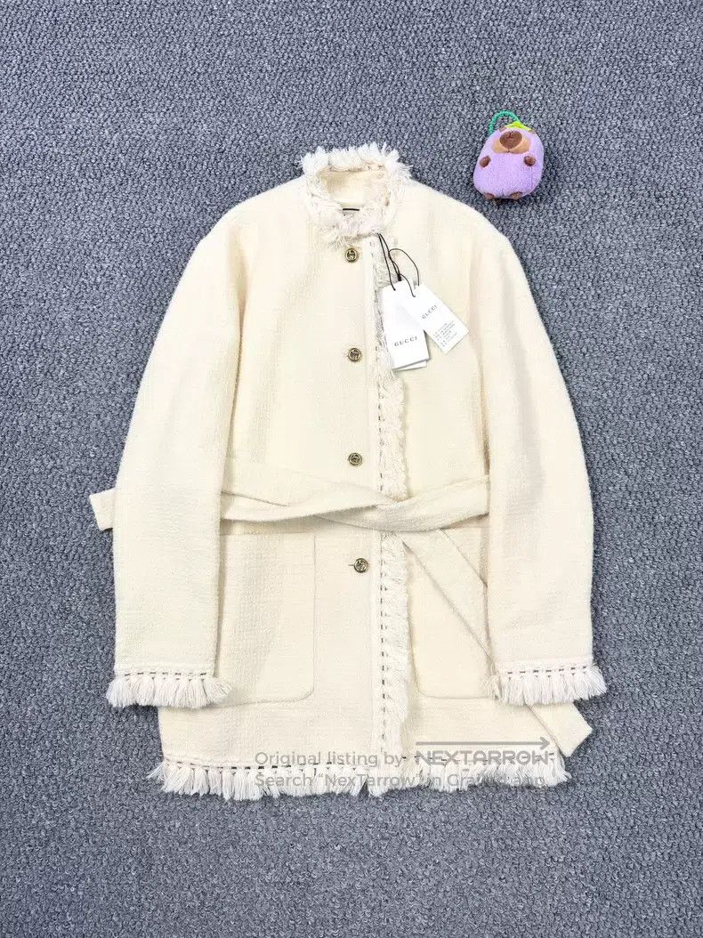 Gucci Gucci Beige tweed tassel small fragrance coat Size XS / US 0-2 / IT 36-38 - 1 Thumbnail
