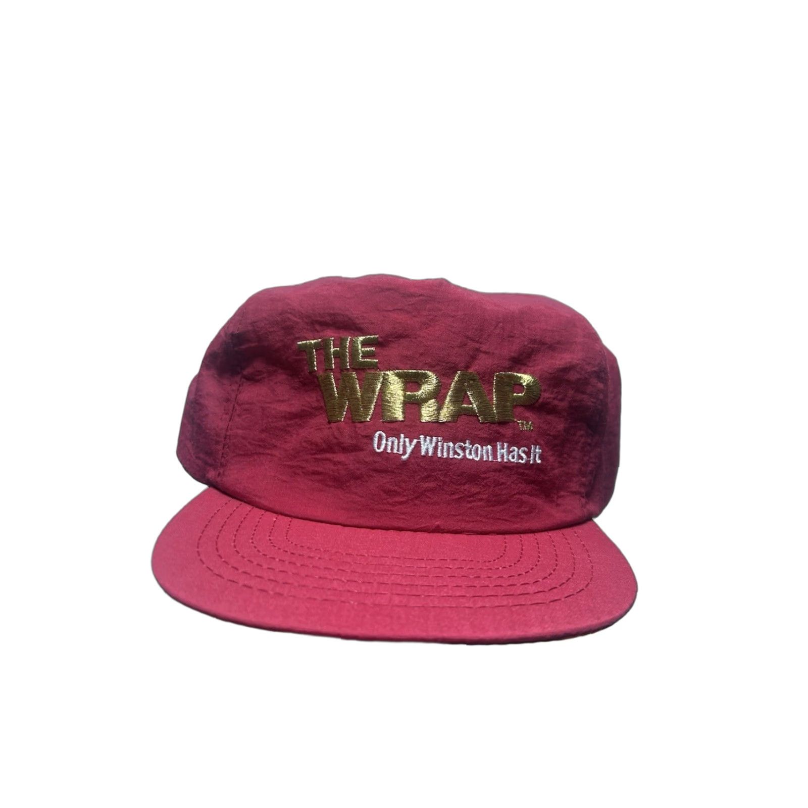 Vintage VINTAGE Winston SnapBack Hat Cap Mens Nylon Red Promo Wrap Size ONE SIZE - 1 Thumbnail