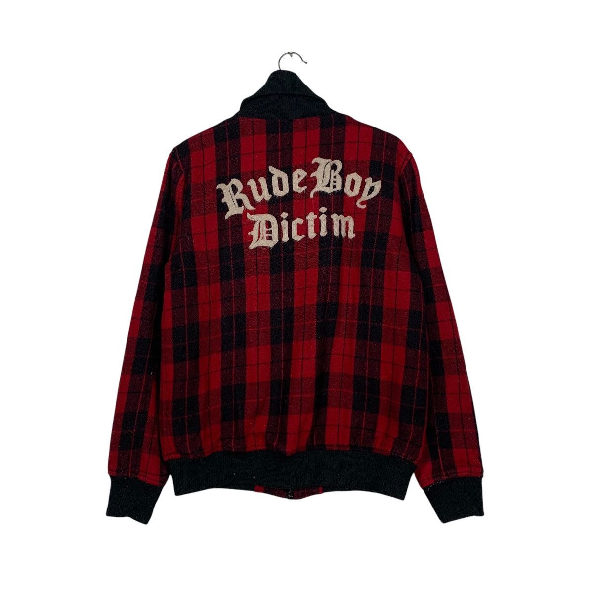 Japanese Brand ETBX Rude Boy Victim Big Logo Red Tartan Jacket #1852-C80 Size US S / EU 44-46 / 1 - 1 Thumbnail