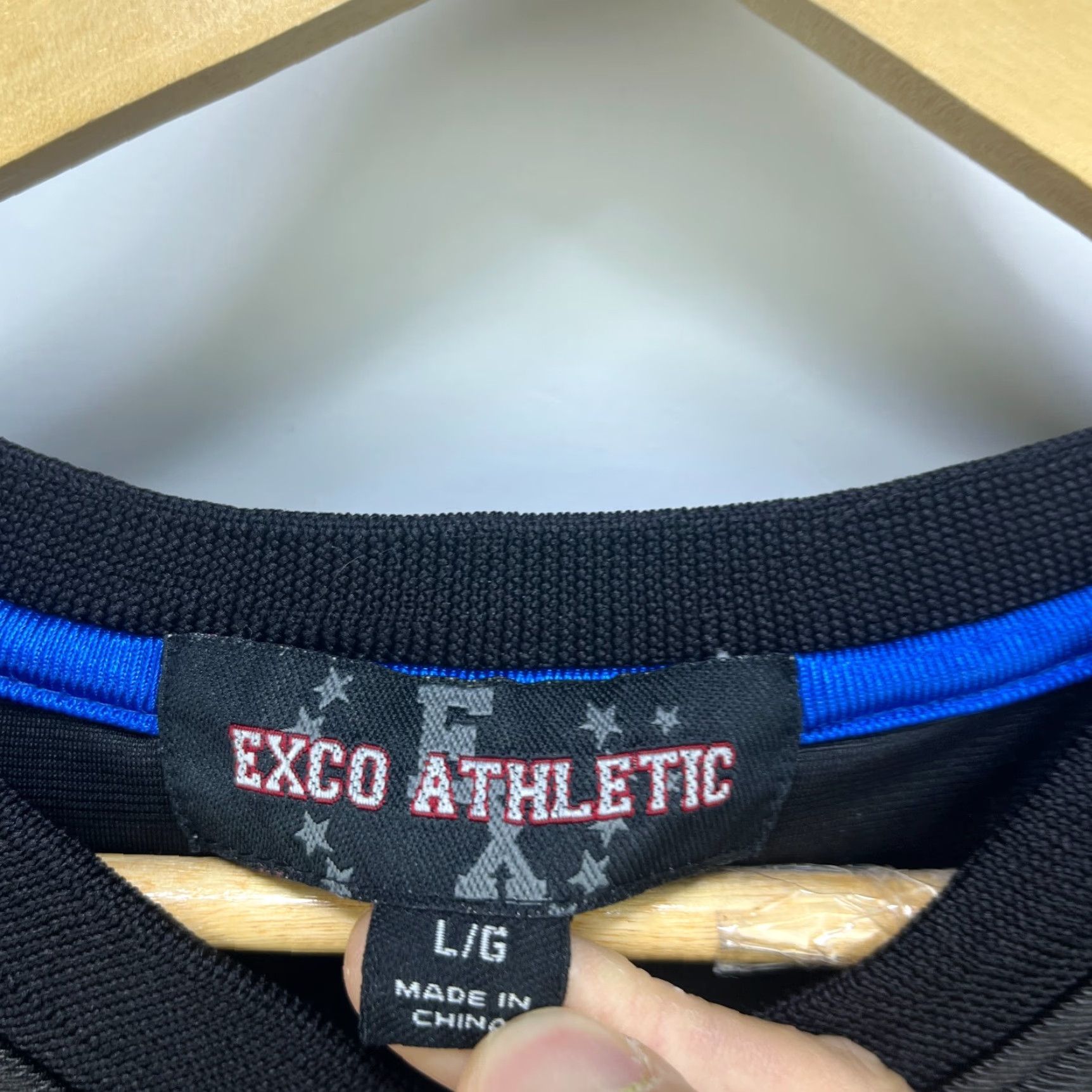 Vintage VINTAGE Exco Athletic Jersey Shirt Long Sleeve L Black Hip Hop Men Mens Size US L / EU 52-54 / 3 - 5 Thumbnail