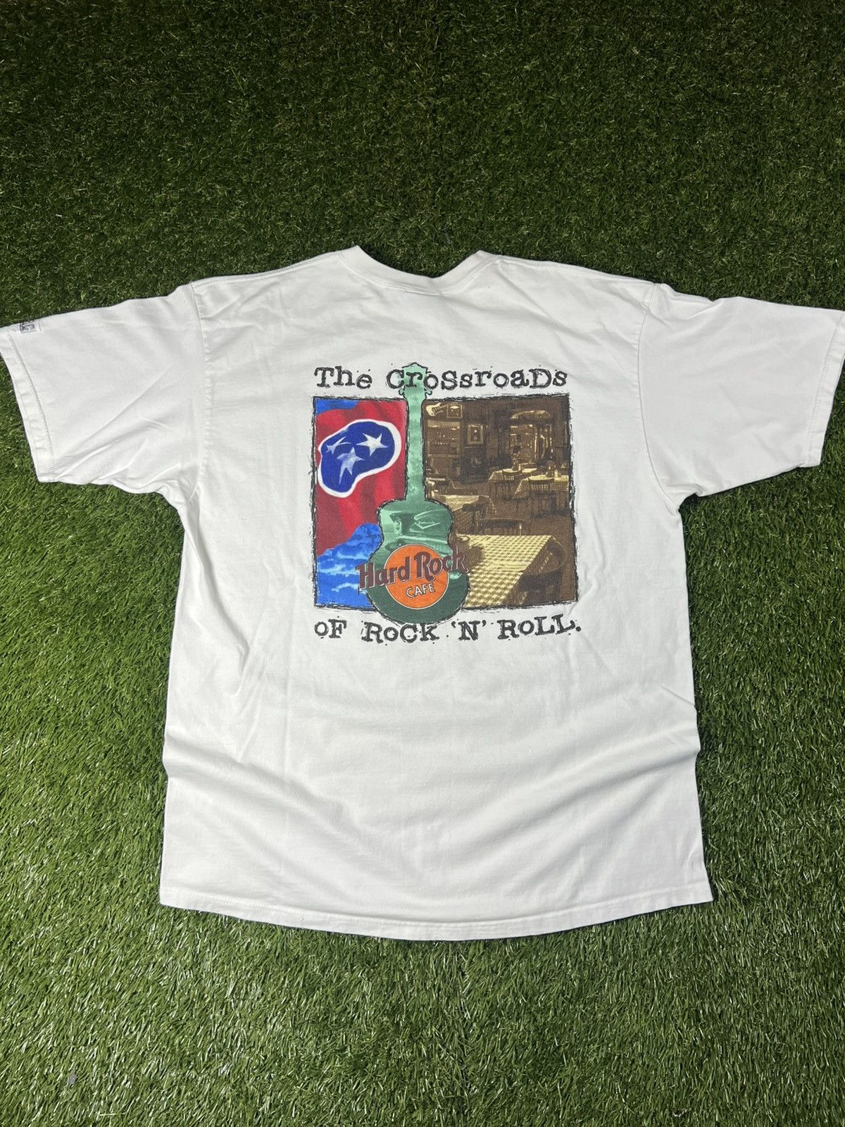 Hard Rock Cafe Vintage Hard Rock Cafe Nashville Country Music Guitar Tee Size US XL / EU 56 / 4 - 1 Thumbnail