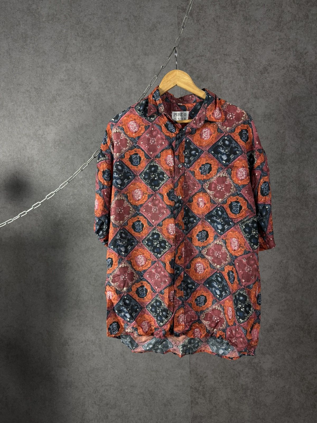 Vintage Art crazy vintage silk shirt Size US L / EU 52-54 / 3 - 1 Thumbnail