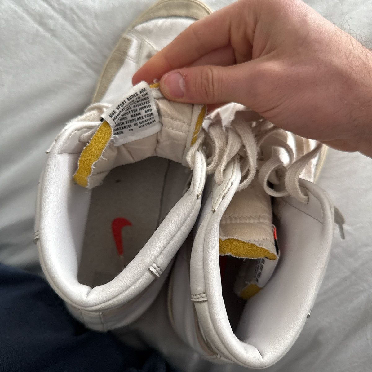 Nike Nike Blazer white and pink Size US 12 / EU 45 - 6 Thumbnail