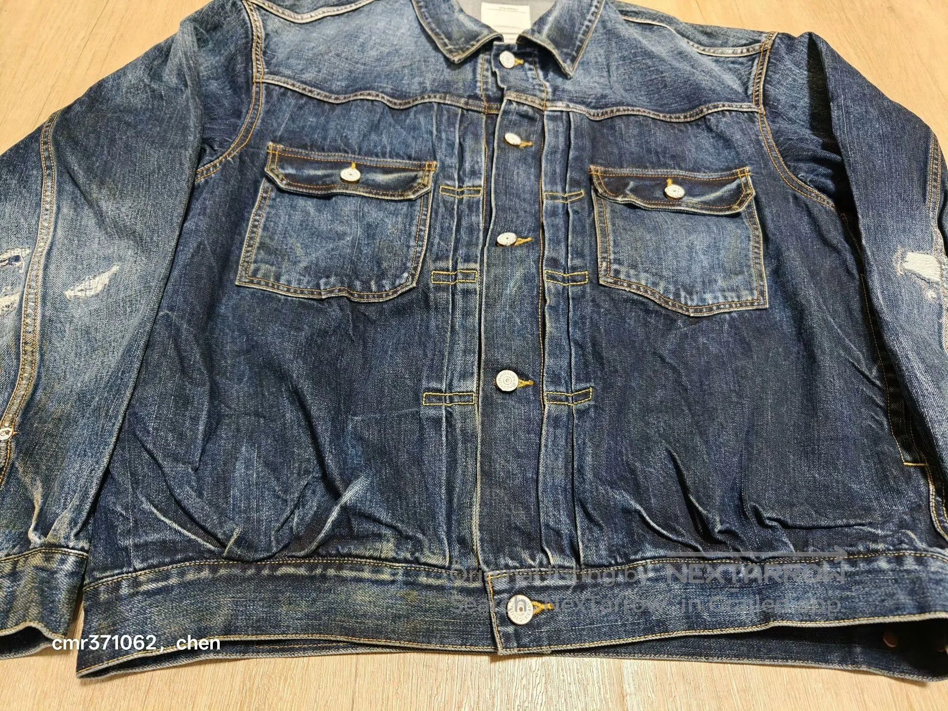 Visvim VISVIM 21SS 101XX JKT DRY DMGD-1006. Size US L / EU 52-54 / 3 - 5 Thumbnail