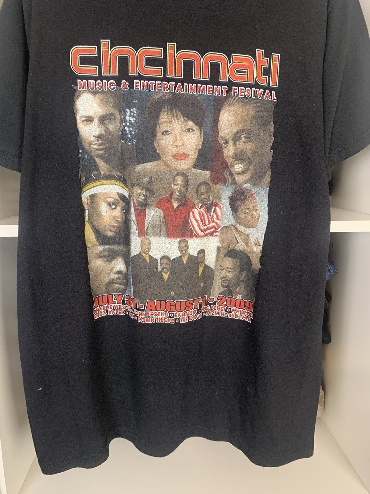 Band Tees × Michael Jackson × Vintage 2009 Cincinnati Music & Entertainment Festival T-shirt Size US XL / EU 56 / 4 - 14 Thumbnail