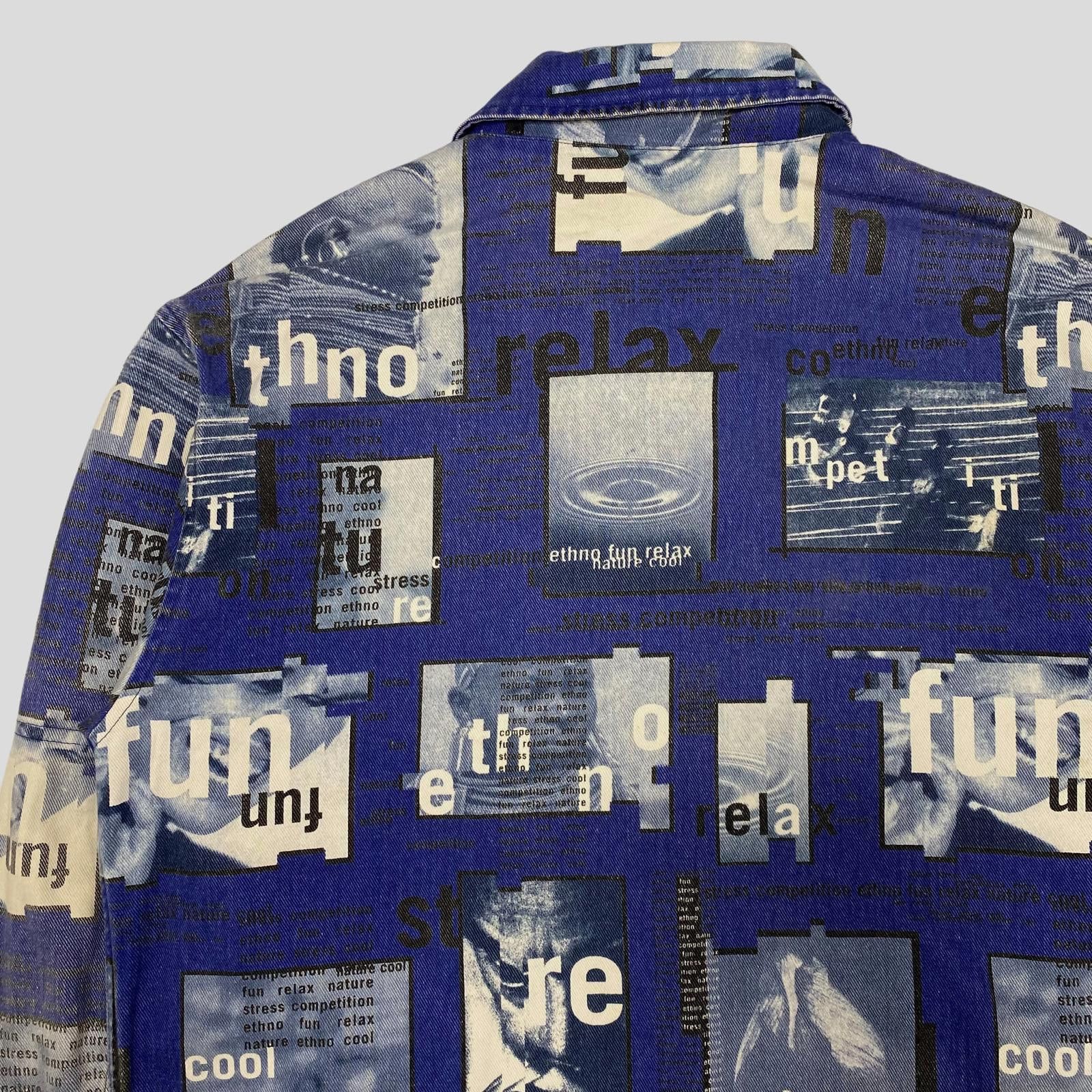 Moschino Moschino Jeans ‘99 Ethno Denim Jacket - IT54 (L/XL) Size US L / EU 52-54 / 3 - 4 Thumbnail