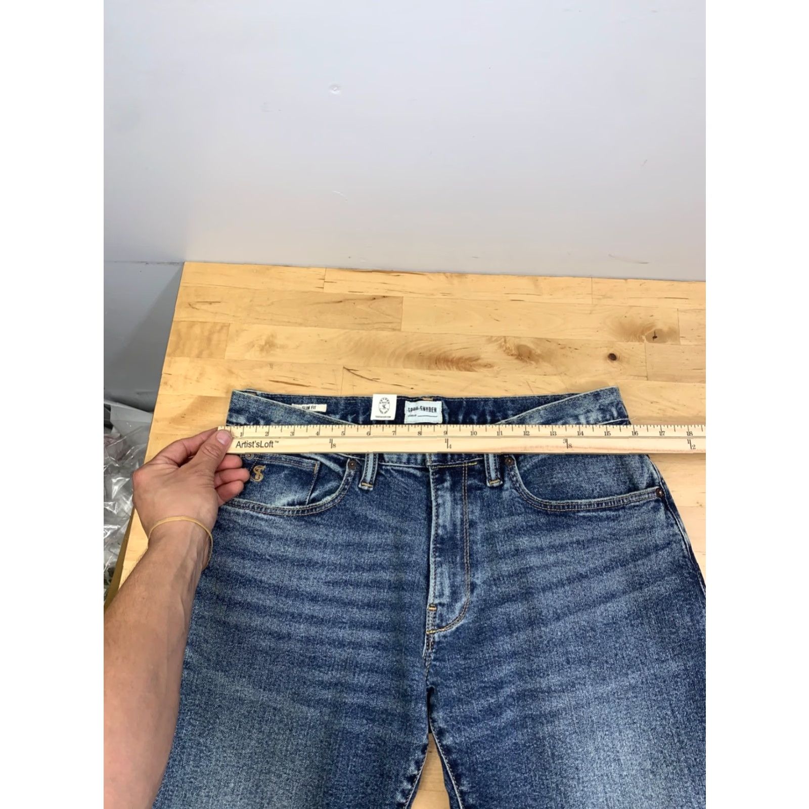 Todd Snyder Todd Snyder Jeans Men Slim Indigo 30x32 Denim Stretch 12939 Fashion Style Preppy 5-Pocket Slim Fit Jeans Mens Size US 30 / EU 46 - 6 Thumbnail