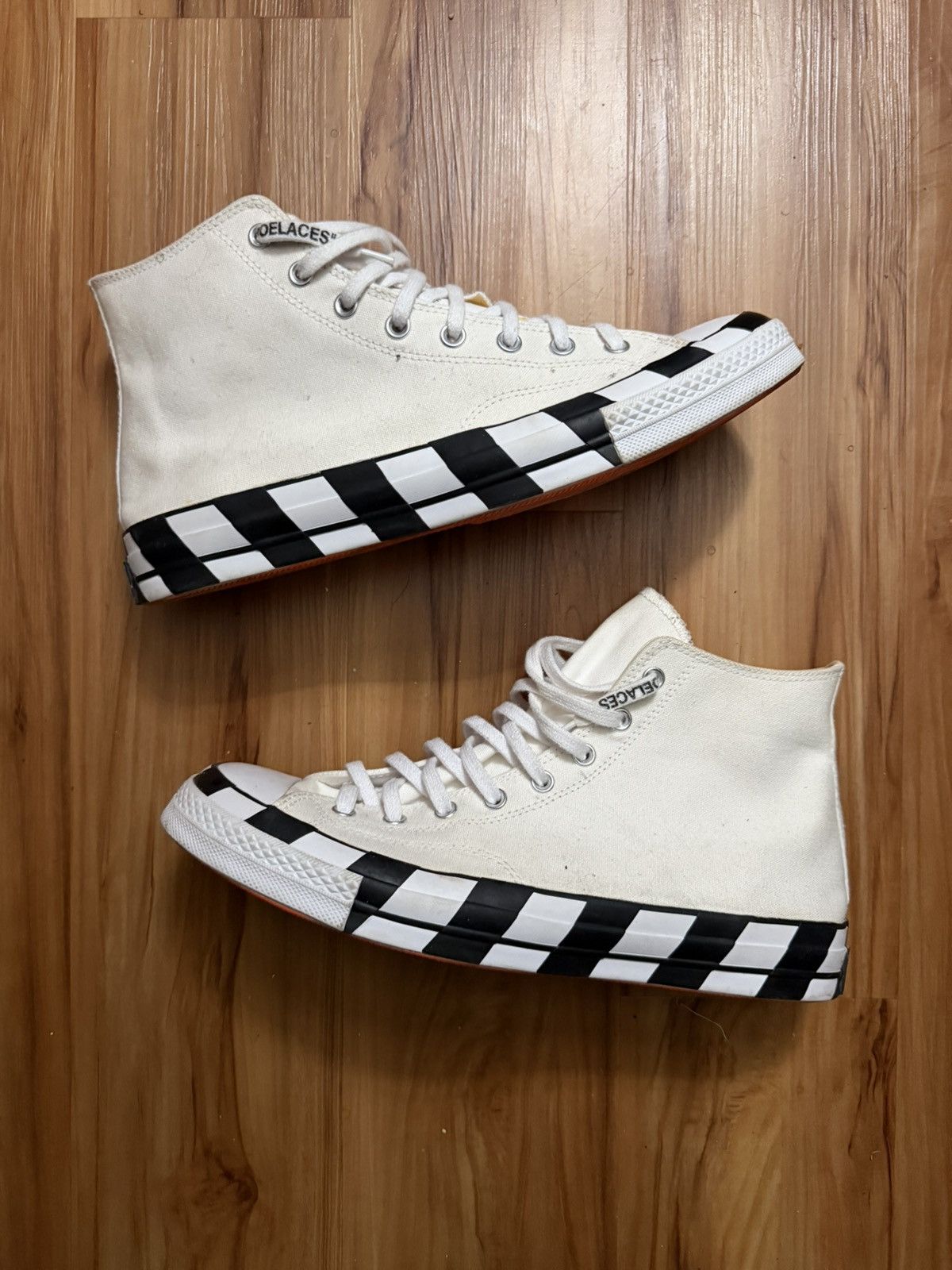 Converse × Off-White Off White x Converse Chuck 70 ‘White’ Size US 13 / EU 46 - 2 Thumbnail