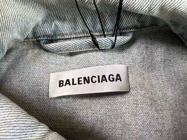 Balenciaga Balenciaga size 34 Embroidered French LOGO denim jacket Size S / US 4 / IT 40 - 3 Thumbnail