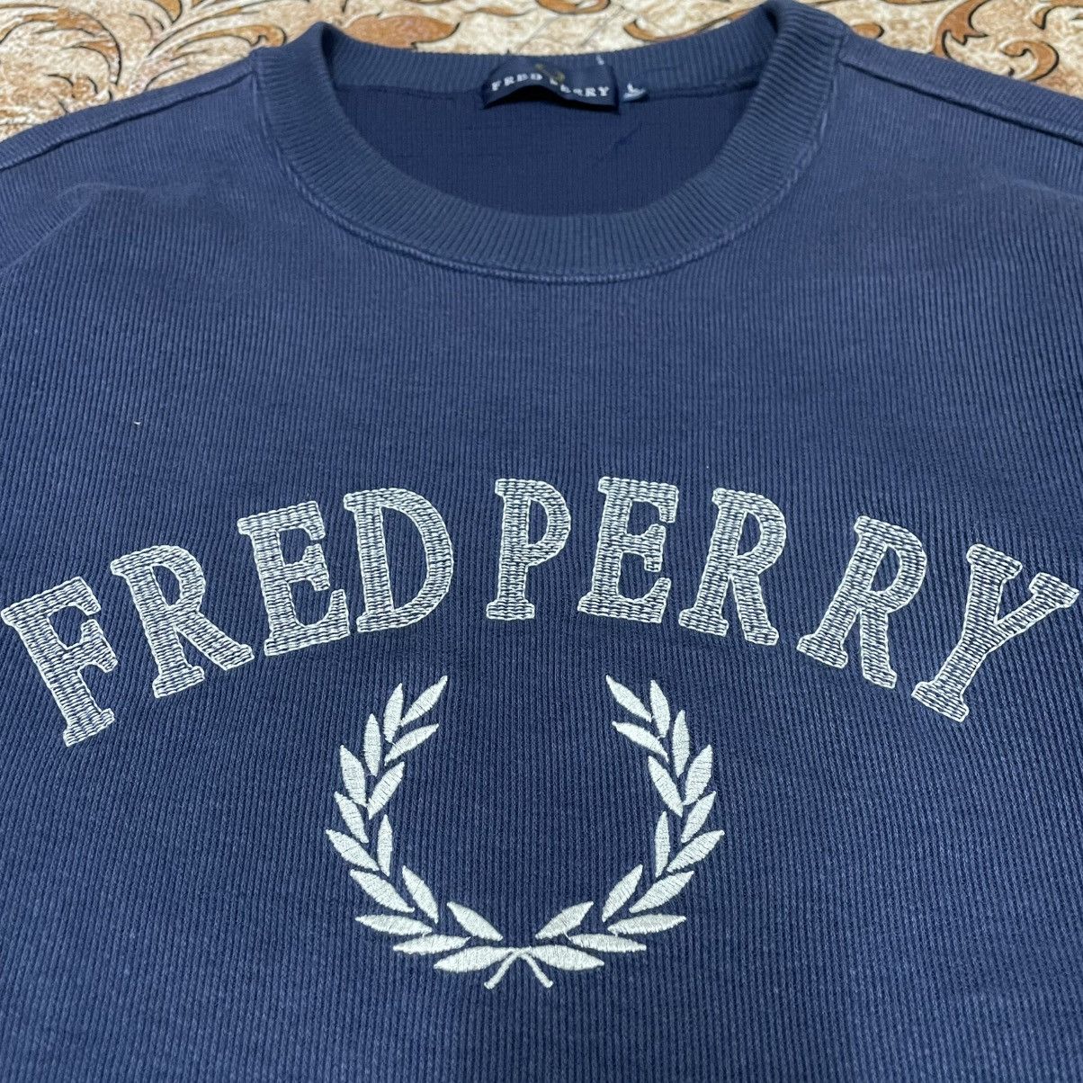 Fred Perry 🔥Fred Perry Embroidered Spellout Crewneck Sweatshirfs Size US M / EU 48-50 / 2 - 4 Thumbnail