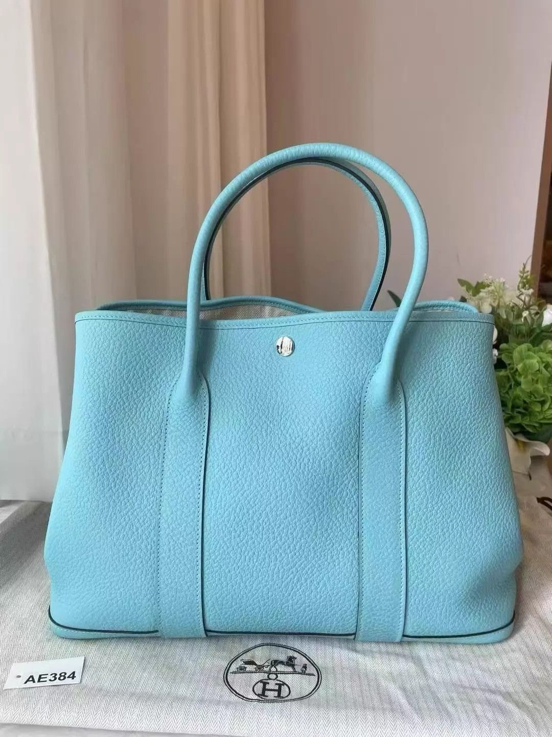 Hermes Hermes Garden Party 36 T Stamp Vibrant Blue Size ONE SIZE - 3 Thumbnail