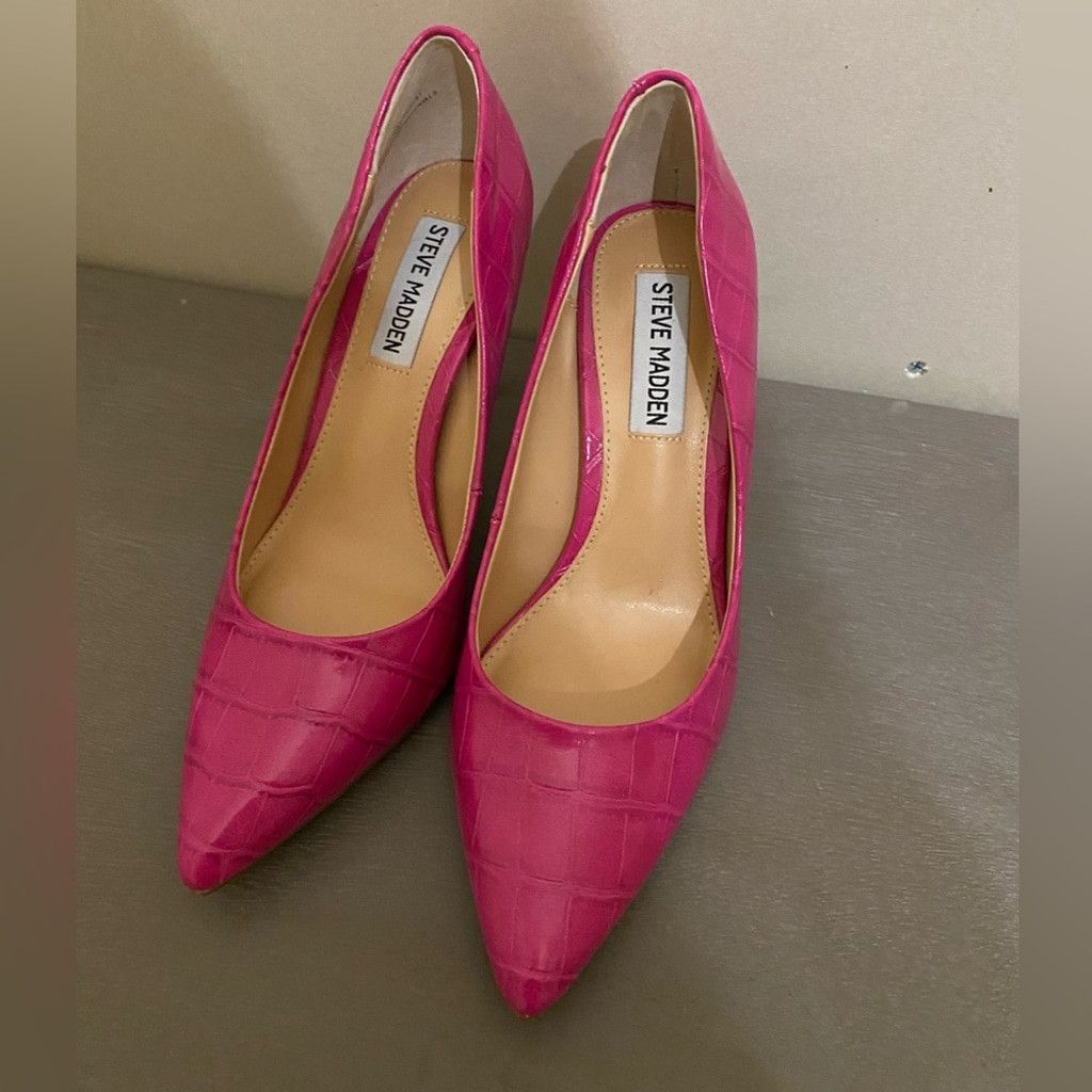 Steve Madden Steve Madden Vala-C Croco Print Stiletto Pumps Size US 6 / IT 36 - 4 Thumbnail