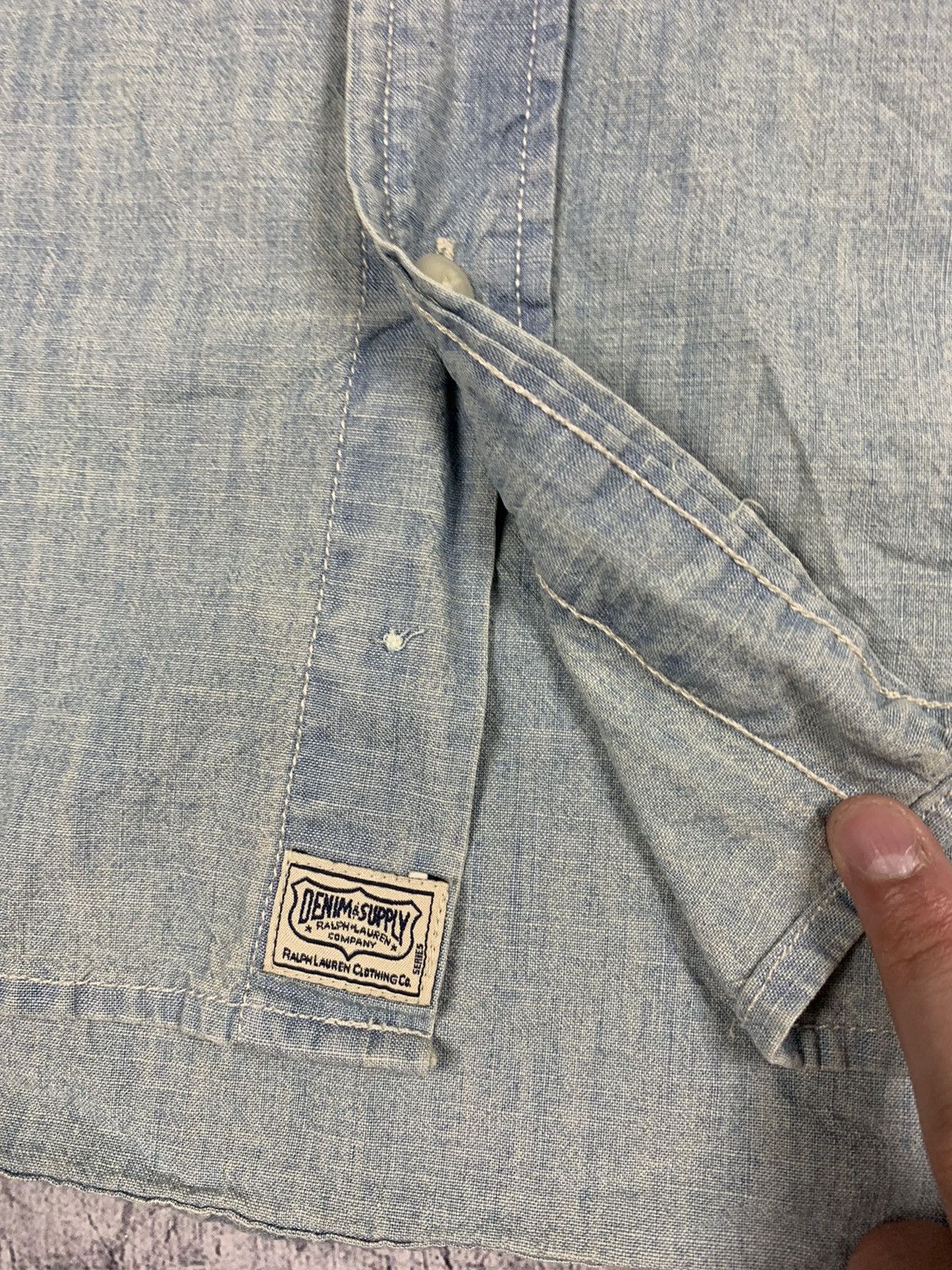 Denim & Supply Ralph Lauren Vintage Denim And Supply Ralph Lauren Washed Denim Shirt Size US S / EU 44-46 / 1 - 7 Thumbnail