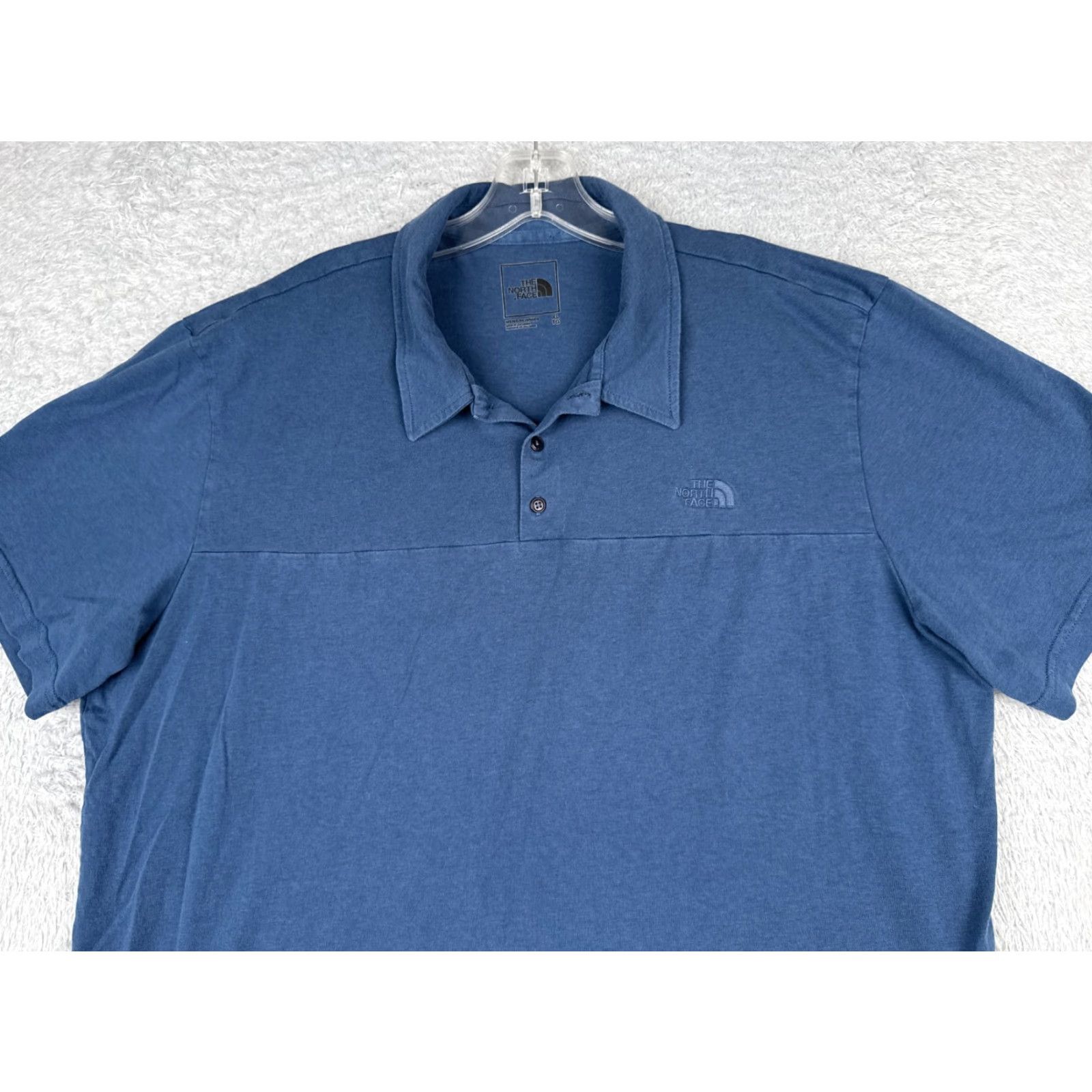The North Face The North Face Polo Shirt Men XL Blue Cotton Blend Short Sleeve Golf Polo - Regular Fit, Button-Front, Embroidered Logo, Outdoor Performance, Men Size US XL / EU 56 / 4 - 4 Thumbnail