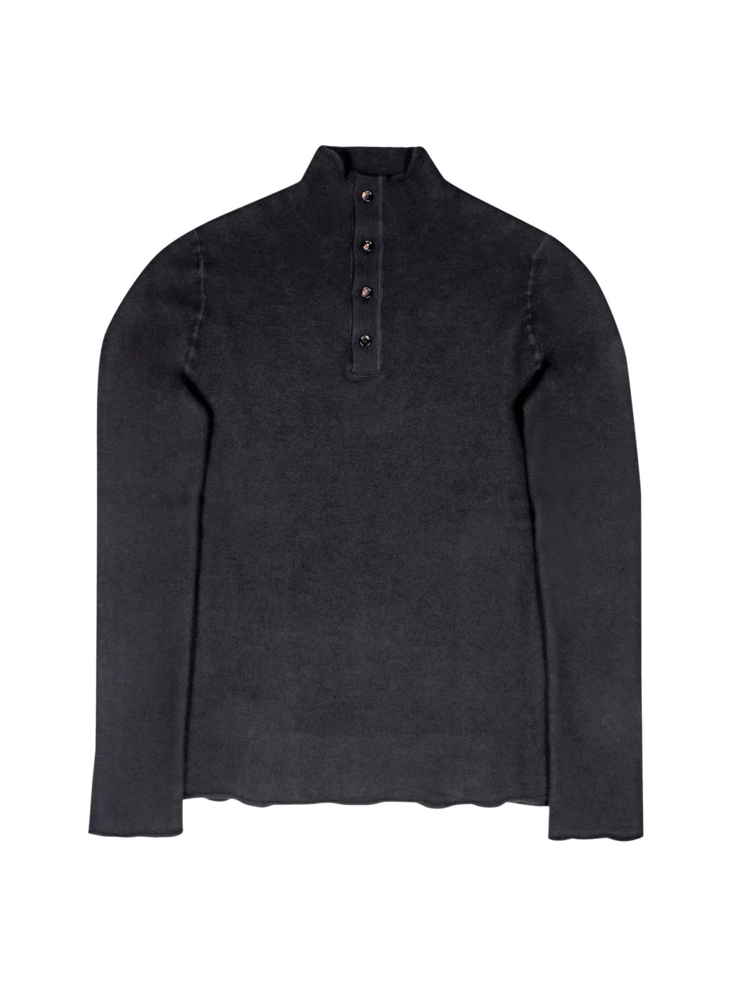 Bottega Veneta o1bcso1str0526 Felted Wool Jumper Sweater in Black Size US XS / EU 42 / 0 - 1 Thumbnail