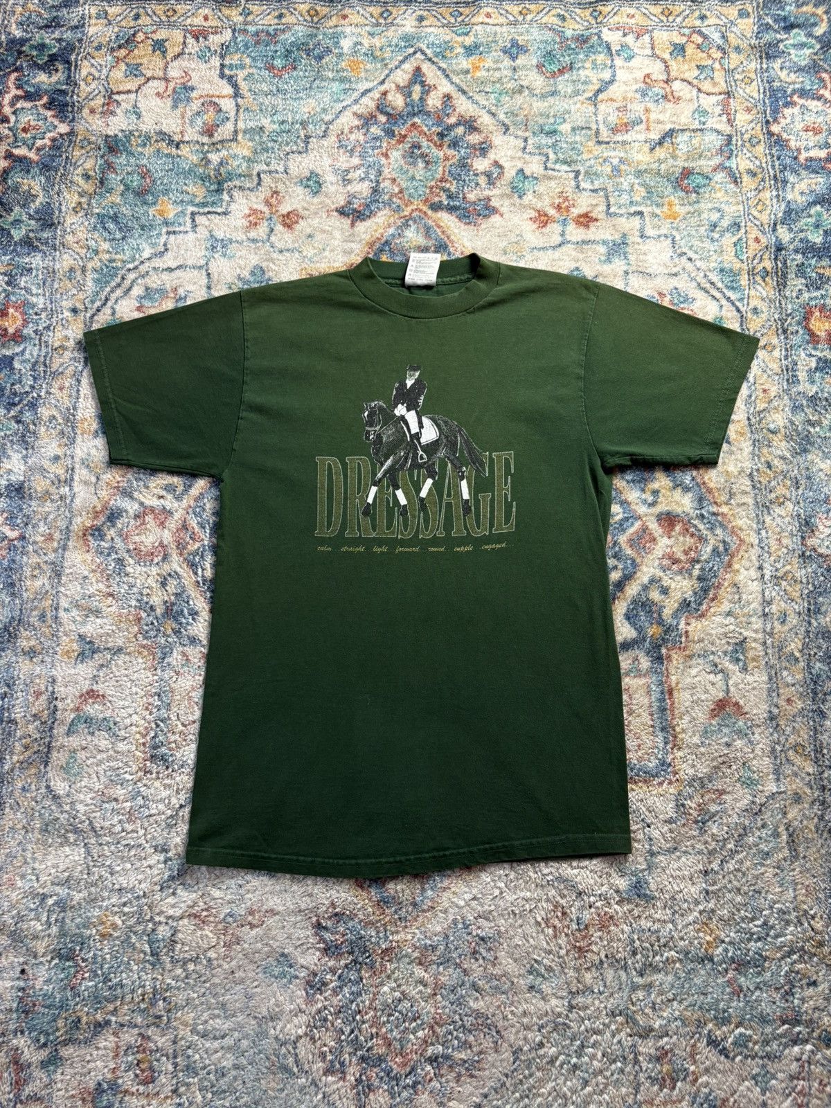 Vintage Dressage Horse T-shirt Medium