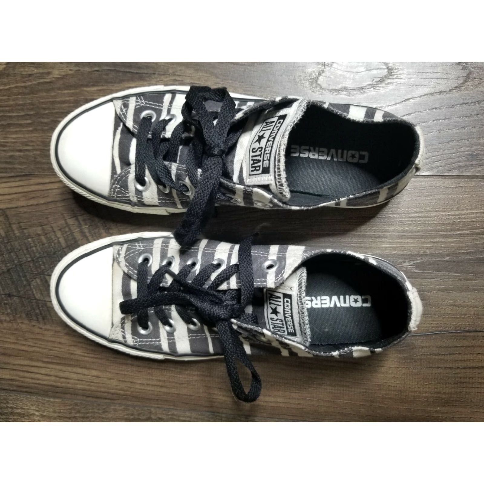 Converse Converse All-Star OX Womens Sneakers 7 Black White Zebra Print Athletic Size US 7 / IT 37 - 5 Thumbnail