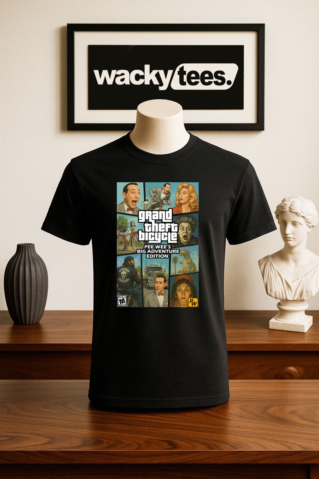 Other Pee Wee Herman Grand Theft Bicycle Big Graphic Tee Shirt Size US S / EU 44-46 / 1 - 1 Thumbnail