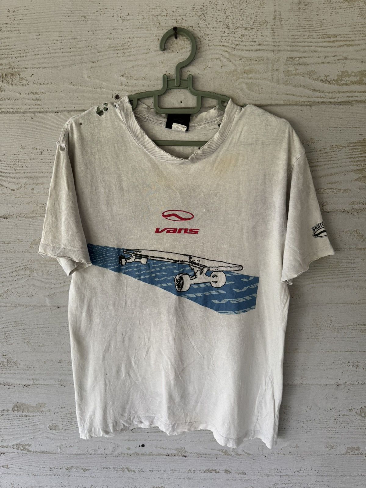Vans VINTAGE VANS SKATE 90s DISTRESS TEE SHIRT Size US M / EU 48-50 / 2 - 1 Thumbnail