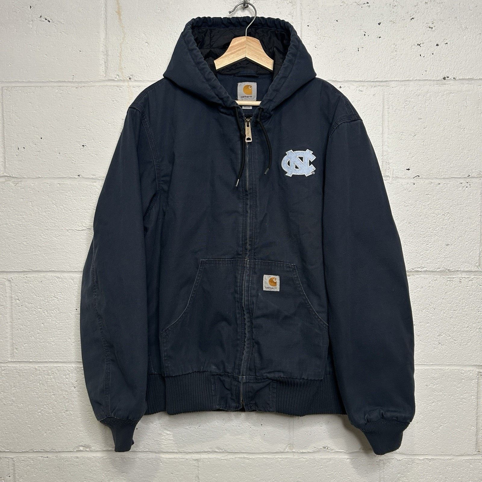 Carhartt Y2K Carhartt Ripstop Hooded Active Jacket "UNC Tarheels" Size US M / EU 48-50 / 2 - 1 Thumbnail