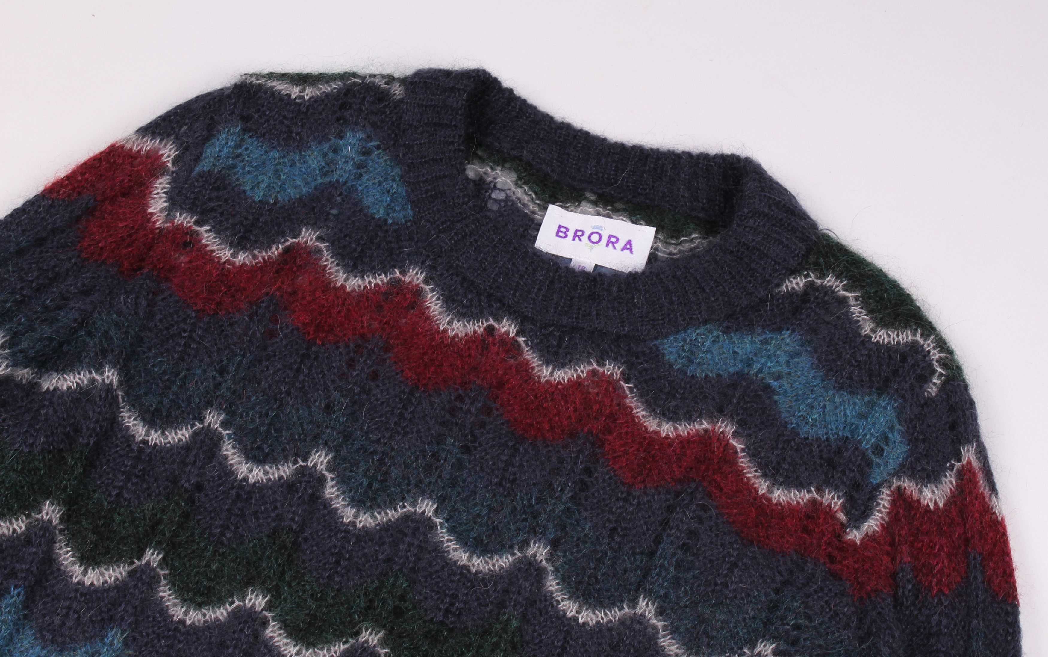 Other Brora Superkid Mohair Blend Knitted Light Sweater Jumper Size M / US 6-8 / IT 42-44 - 2 Thumbnail
