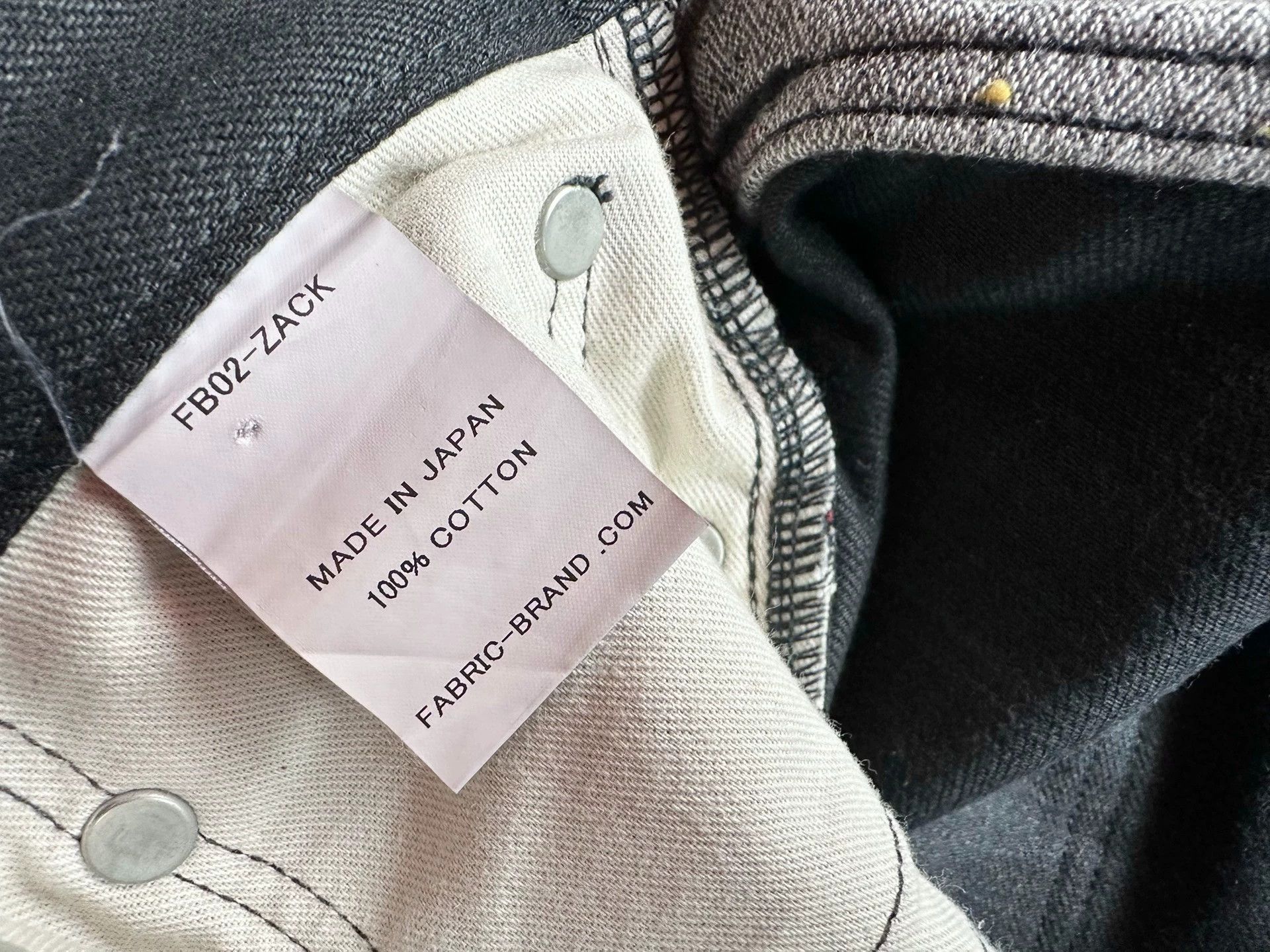 Fabric Brand & Co. Fabric Brand&Co Selvage Denim Straight Black 30/34 Size US 30 / EU 46 - 9 Thumbnail