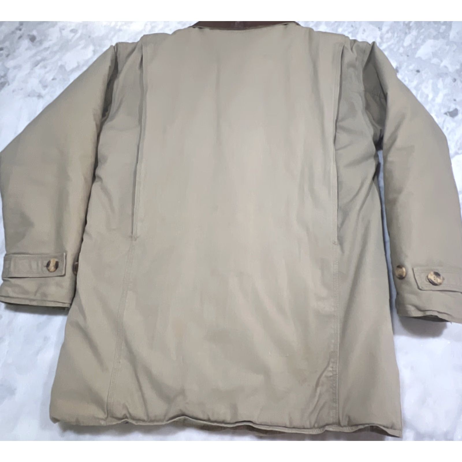 Vintage Greatland Apparel Chore Jacket Men’s Small Flannel Lined Cotton Leather Collar Casual Workwear Size US S / EU 44-46 / 1 - 7 Thumbnail