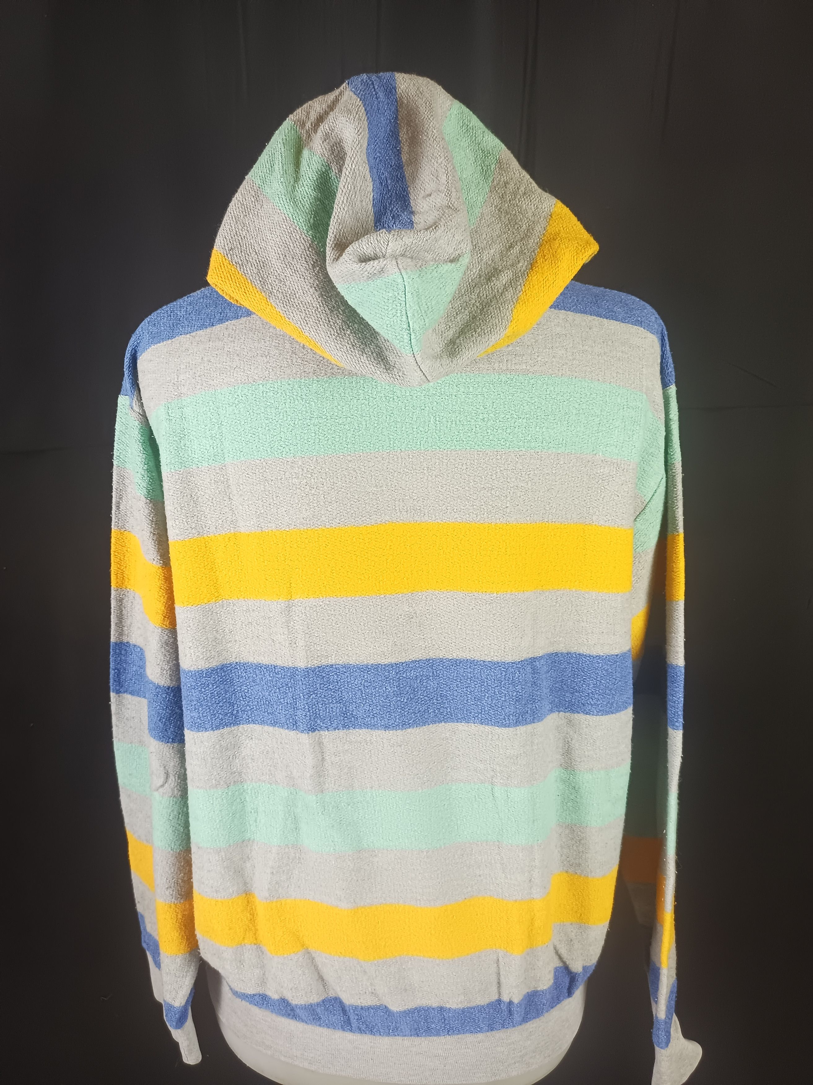 If Six Was Nine × Japanese Brand STOCKMAN Striped Hoodie Multicolor Size M / US 6-8 / IT 42-44 - 3 Thumbnail