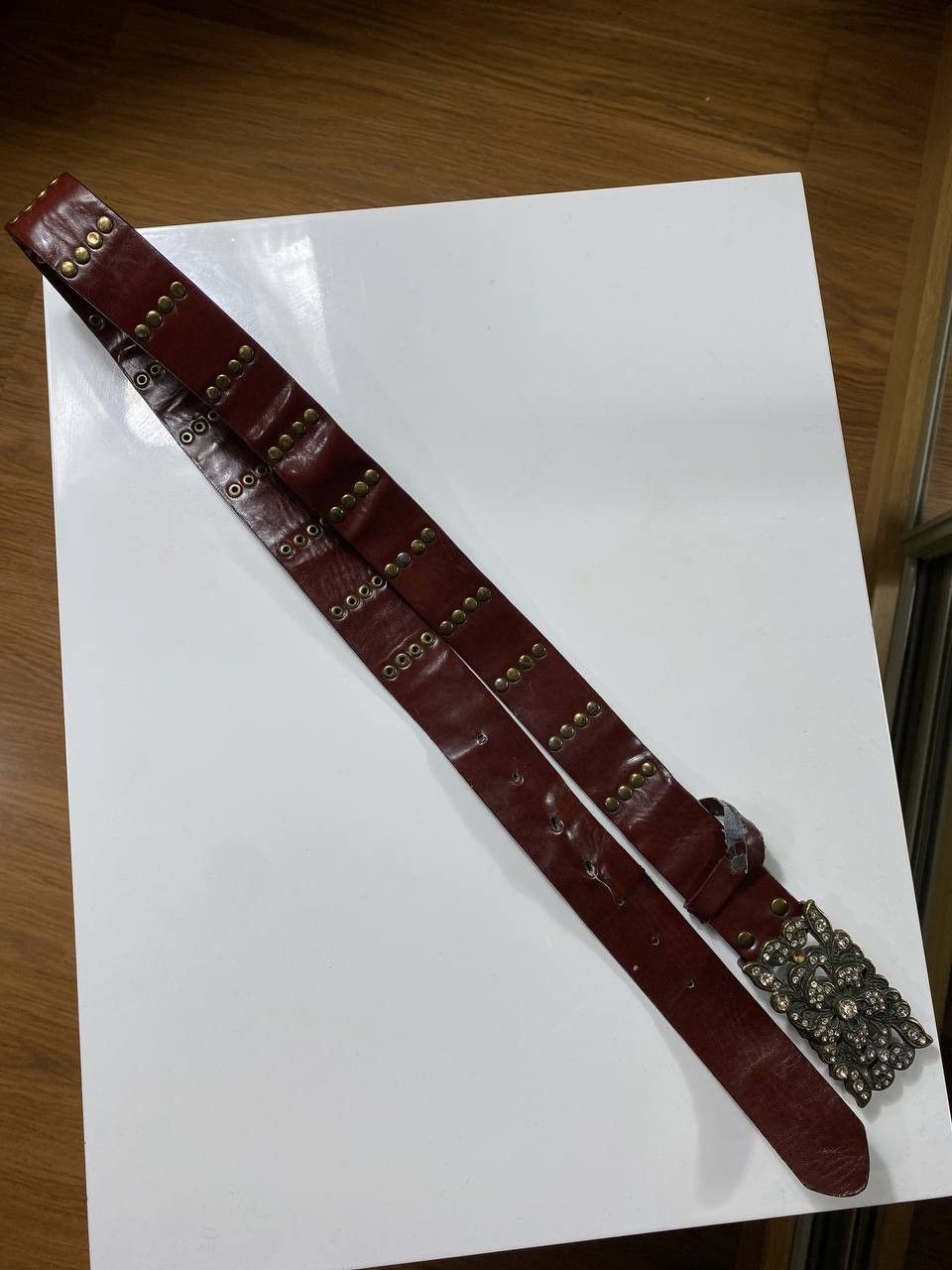 Vintage CRAZY Y2K Japanese style Big Buckle Belt Size ONE SIZE - 6 Thumbnail