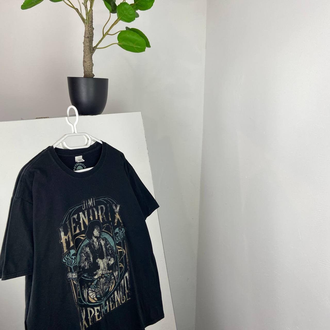 JIMI HENDRIX Jimi Hendrix Band T-shirt Band T Men's M size cotton Charcoal Vintage Second Hand