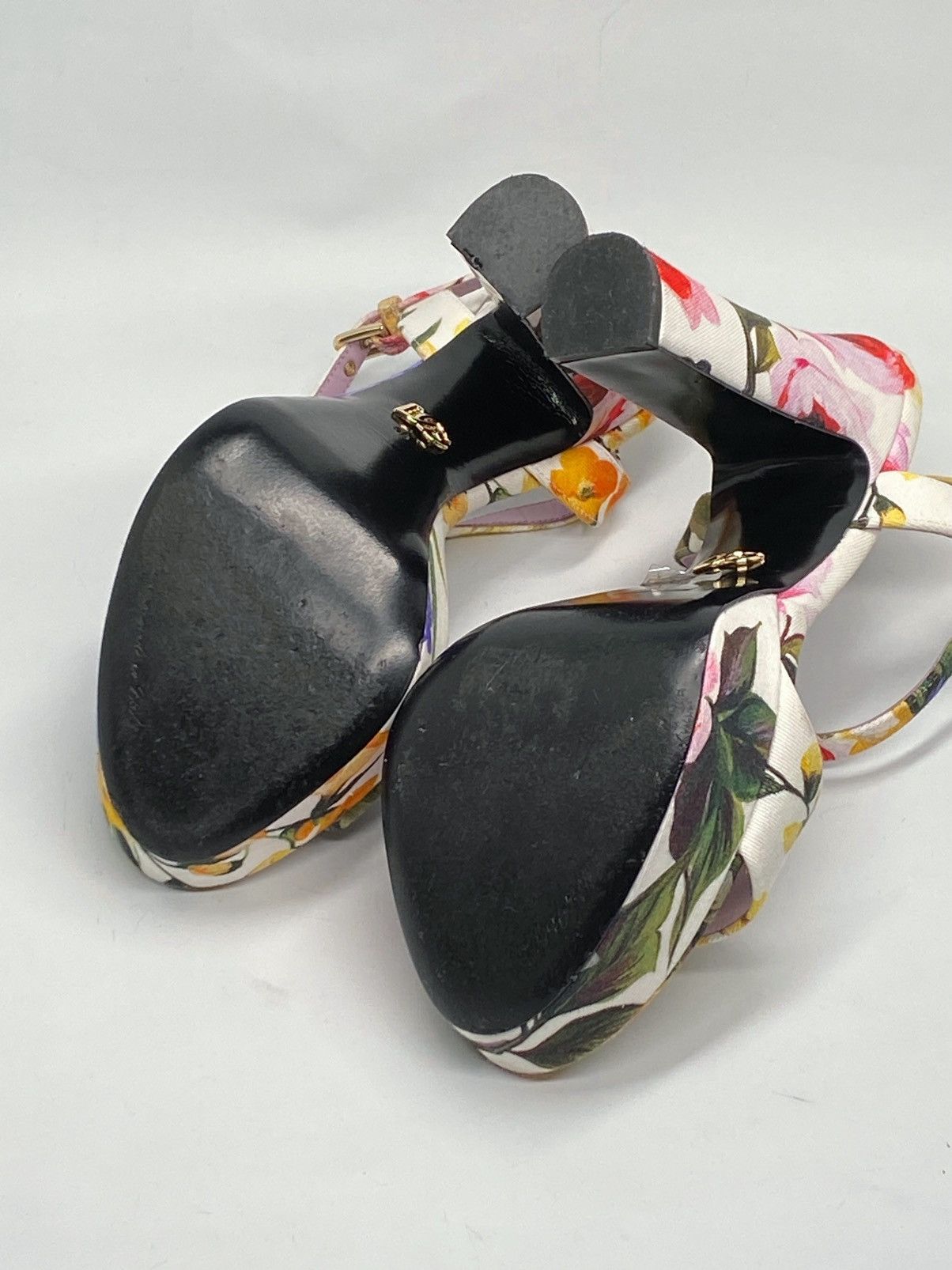 Dolce & Gabbana Dolce & Gabbana floral gabardine platform sandals size 38 Size US 8 / IT 38 - 12 Thumbnail