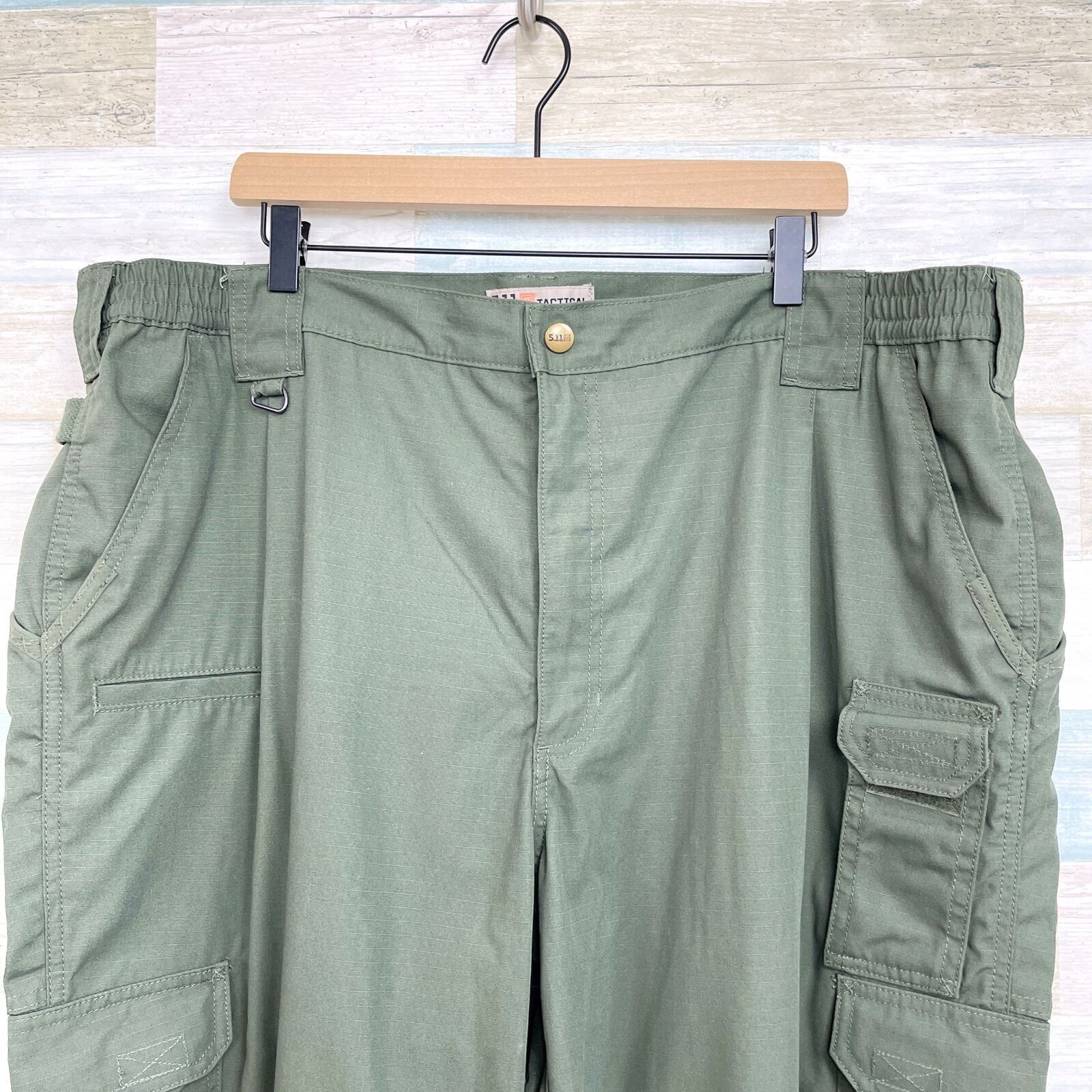 5.11 5.11 Tactical Taclite Pro Ripstop Cargo Pants Green 44x34 Size US 44 / EU 60 - 2 Thumbnail
