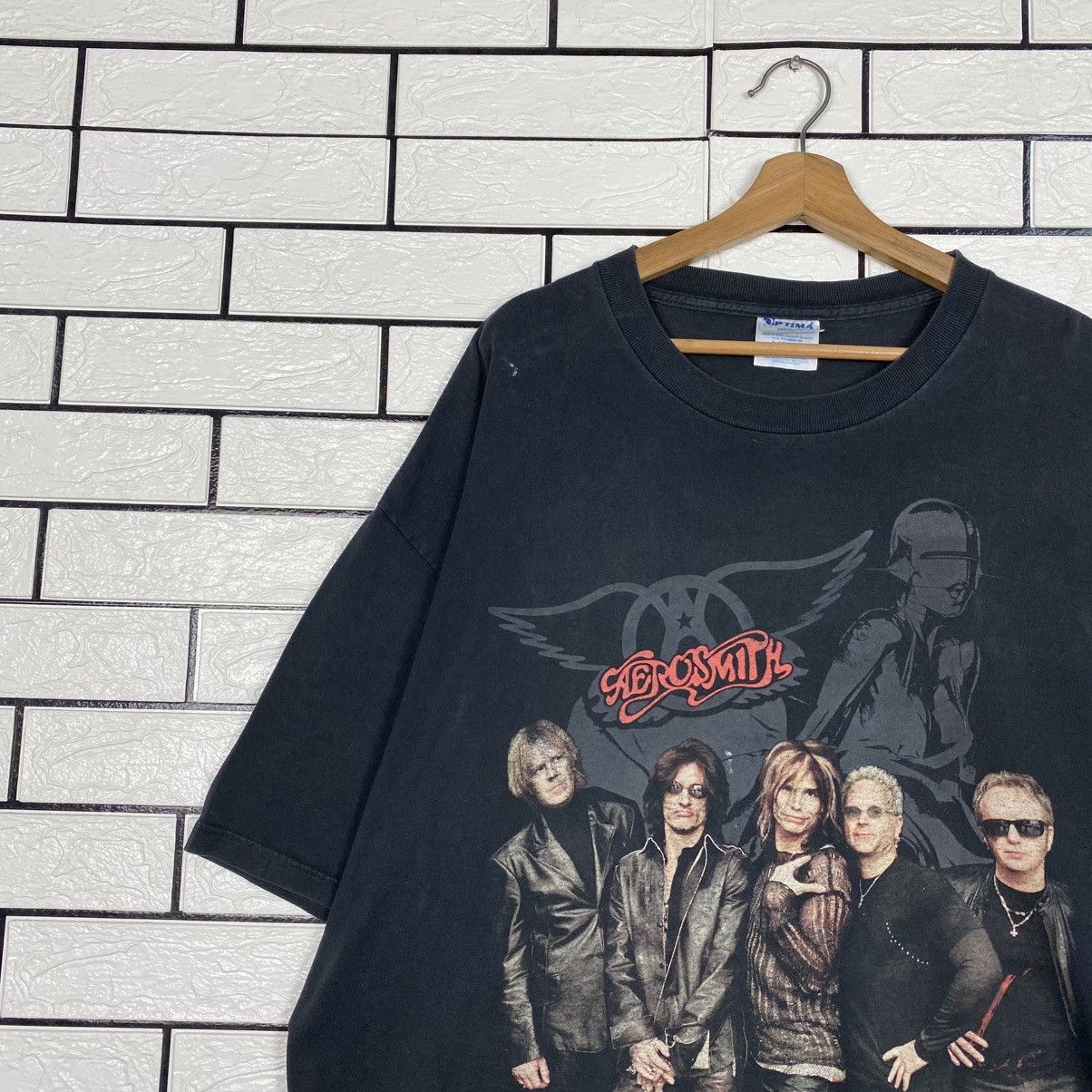 Band Tees 📌Vintage 90's Band Tees Aerosmith Big Logo Short Sleeve Size US XXL / EU 58 / 5 - 8 Thumbnail