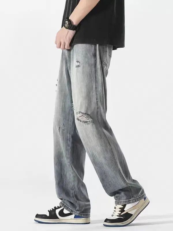 VIBE Light Gray High Street Vintage Casual Jeans Size US 31 - 4 Thumbnail