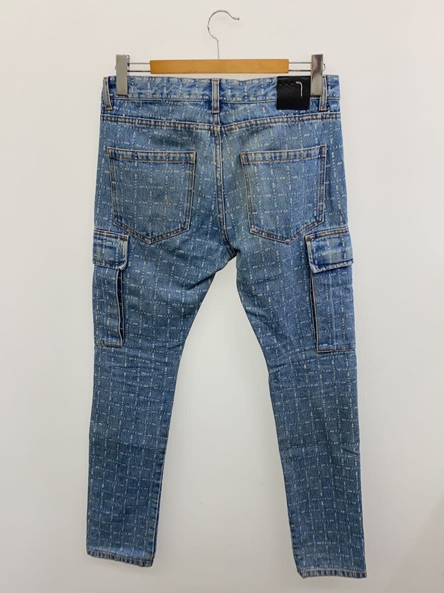 1017 ALYX 9SM Allover Logo Denim Cargo Pants Jeans Size US 32 / EU 48 - 2 Thumbnail