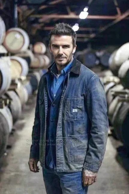 RRL Ralph Lauren denim chore jacket with corduroy collar. Size US XL / EU 56 / 4 - 7 Thumbnail