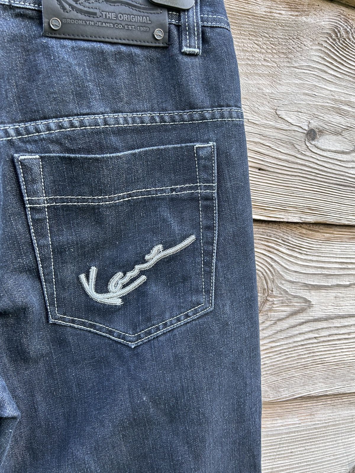 Karl Kani Vintage Karl Kani Big Embroidered Logo Denim Jeans 32 Size US 32 / EU 48 - 3 Thumbnail