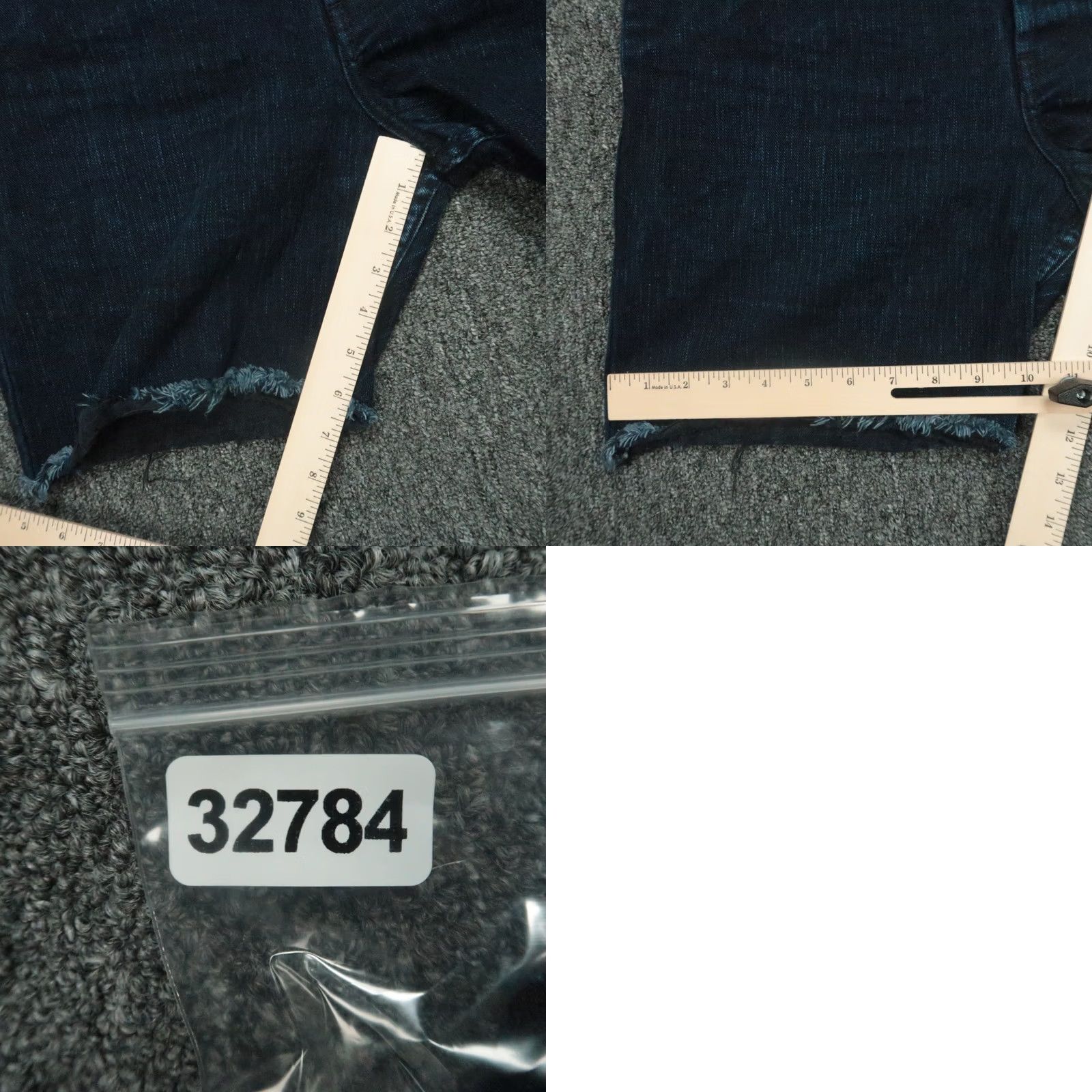 Vintage Naked & Famous Denim Shorts Mens 34 Blue Weird Guy Slubby Indigo Cut Off Denim Jorts Size US 34 / EU 50 - 8 Thumbnail