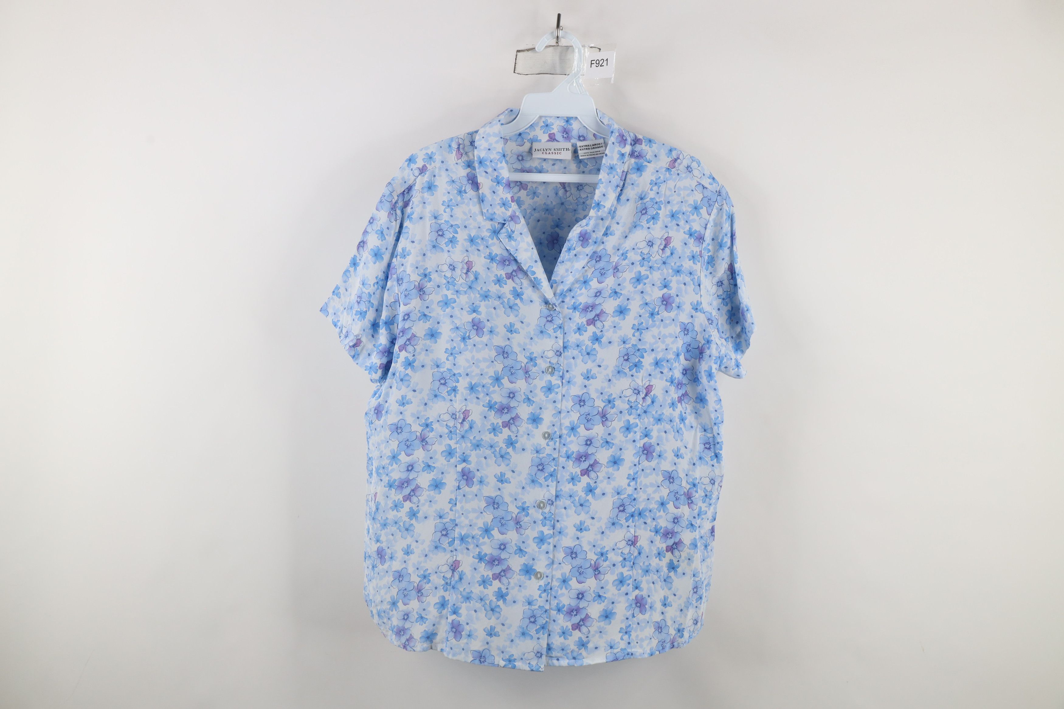Vintage Vintage 90s Streetwear Collar Short Sleeve Button Shirt Size XL / US 12-14 / IT 48-50 - 1 Thumbnail