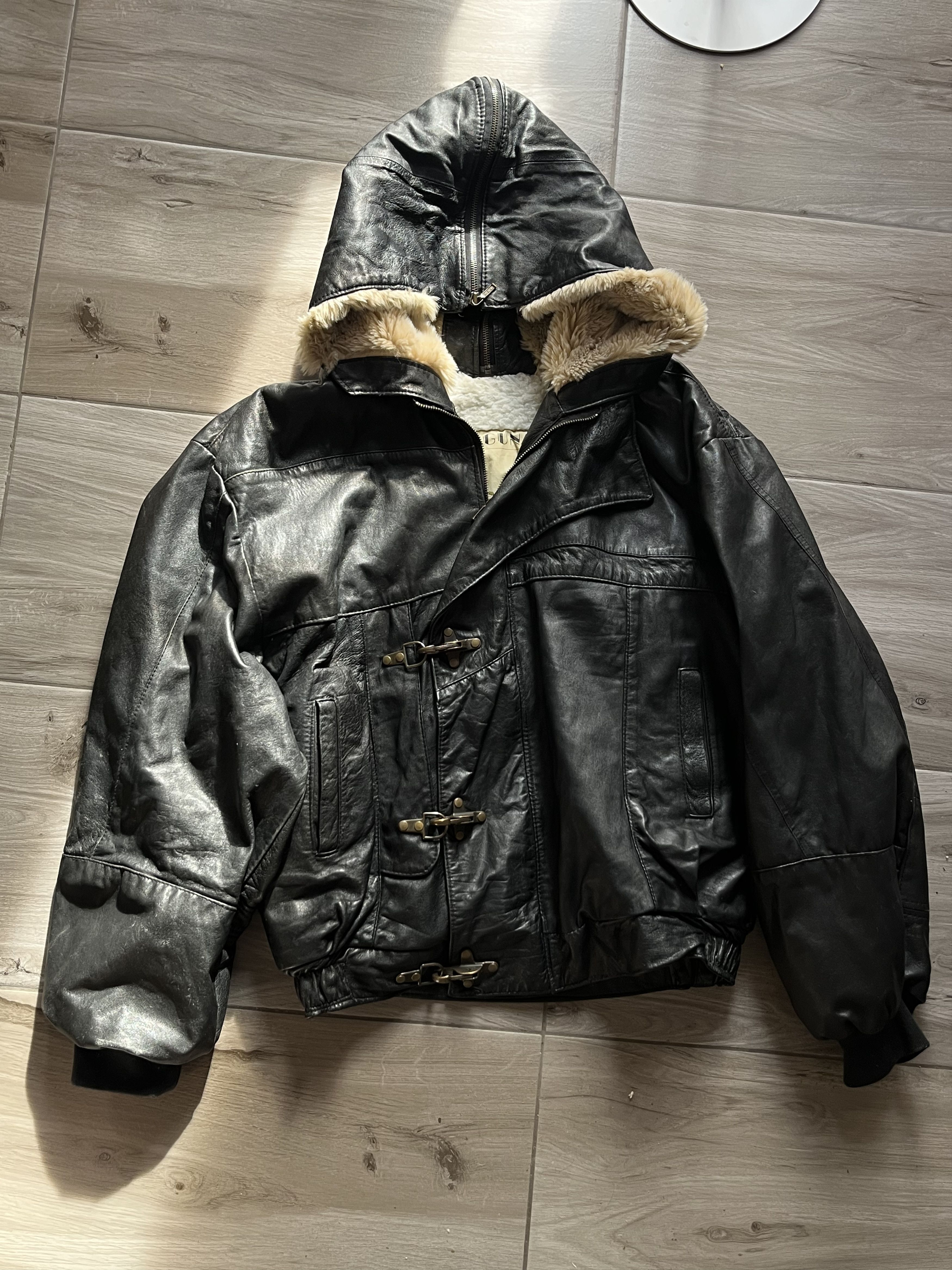 Vintage vintage german leather jacket Size US XL / EU 56 / 4 - 5 Thumbnail